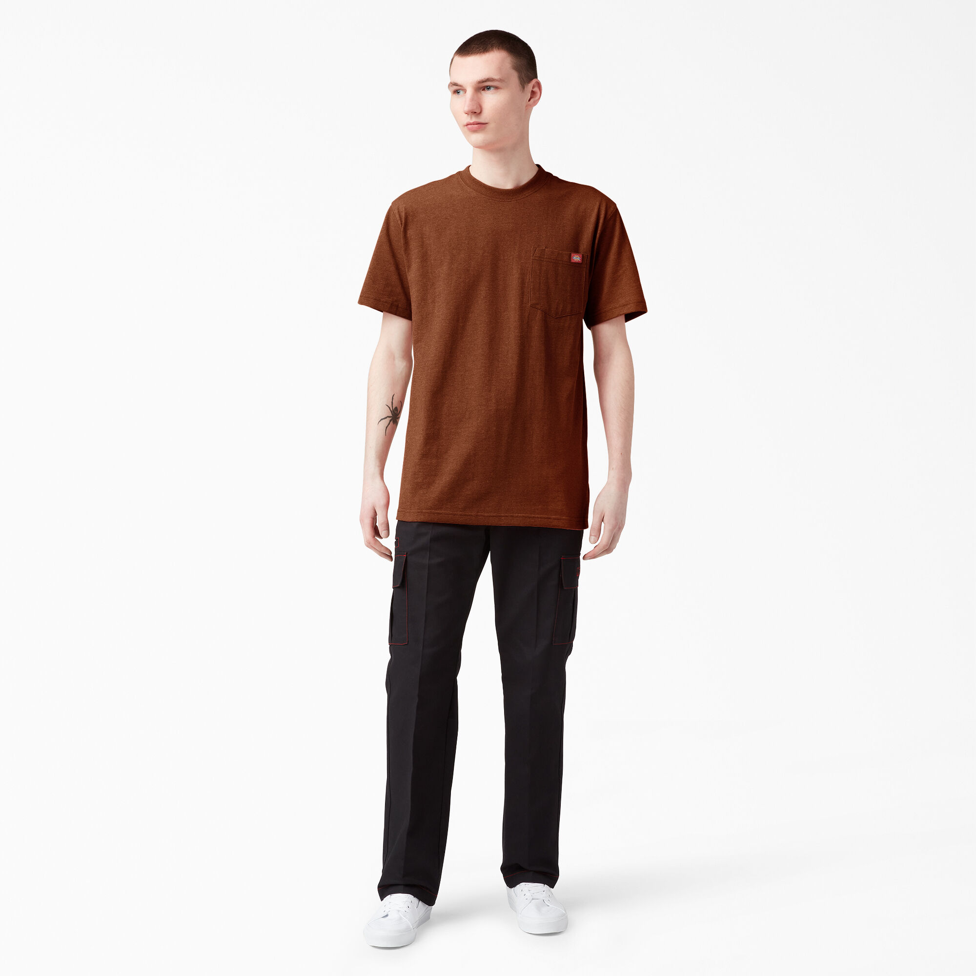 Heavyweight Heathered Short Sleeve Pocket T-Shirt