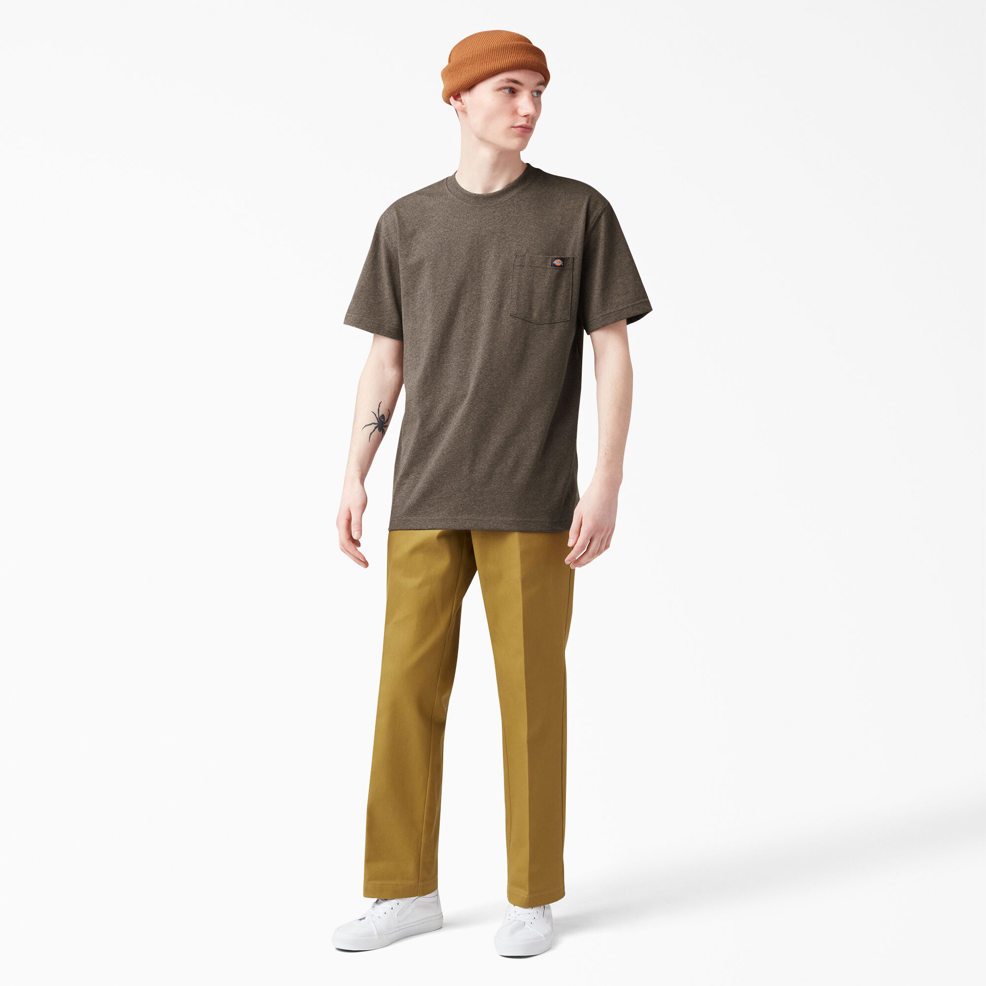 Heavyweight Heathered Short Sleeve Pocket T-Shirt