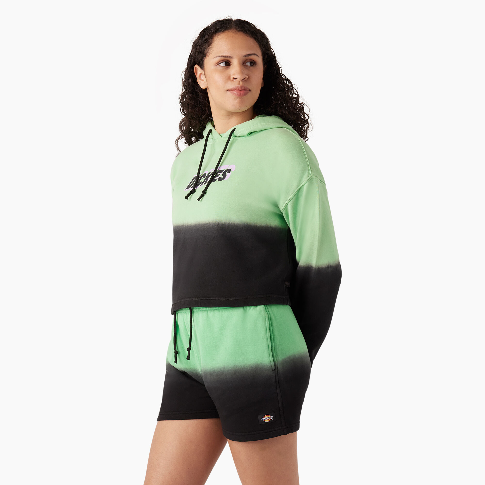 Women's Cropped Ombre Hoodie