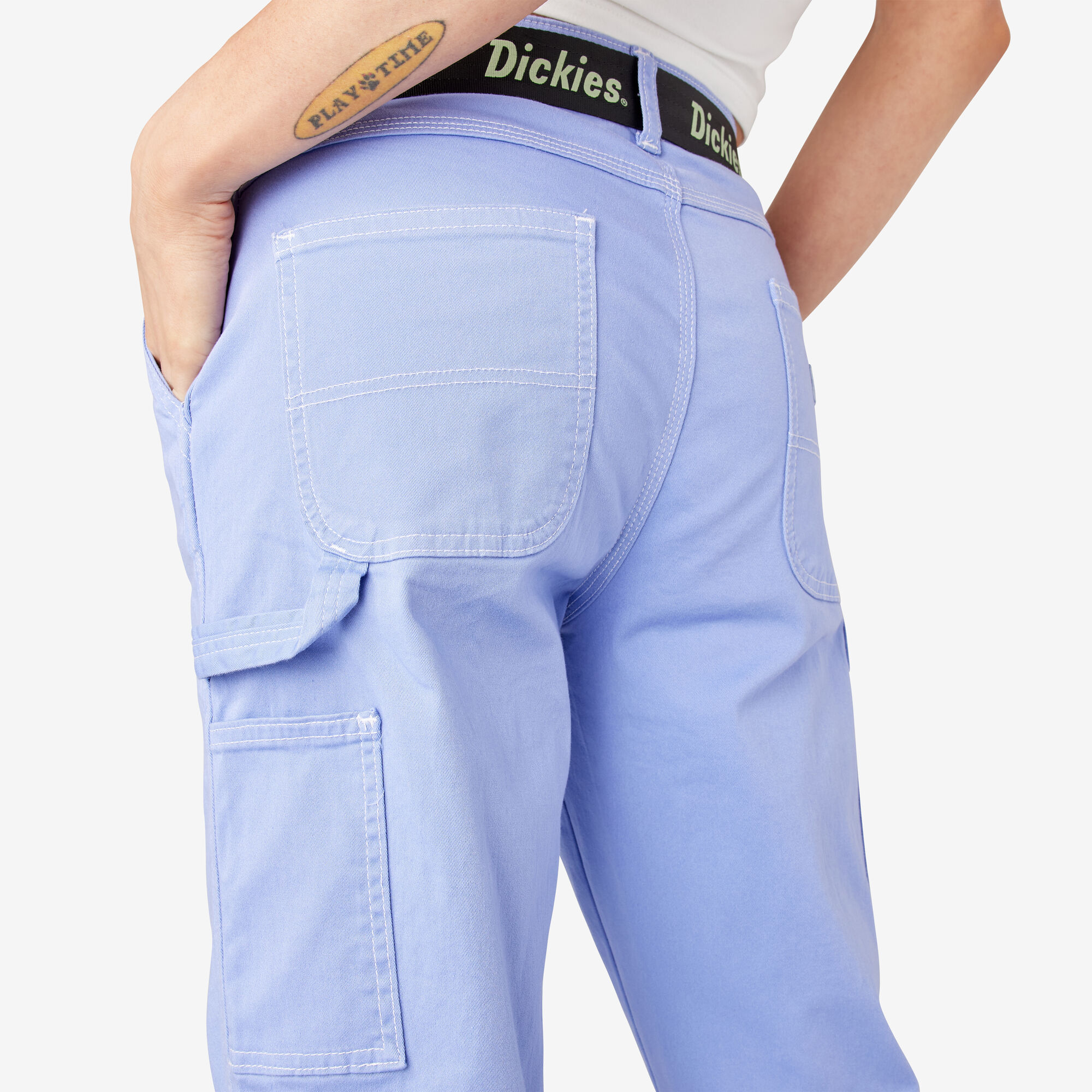 Women's Relaxed Fit Carpenter Pants, Jacaranda
