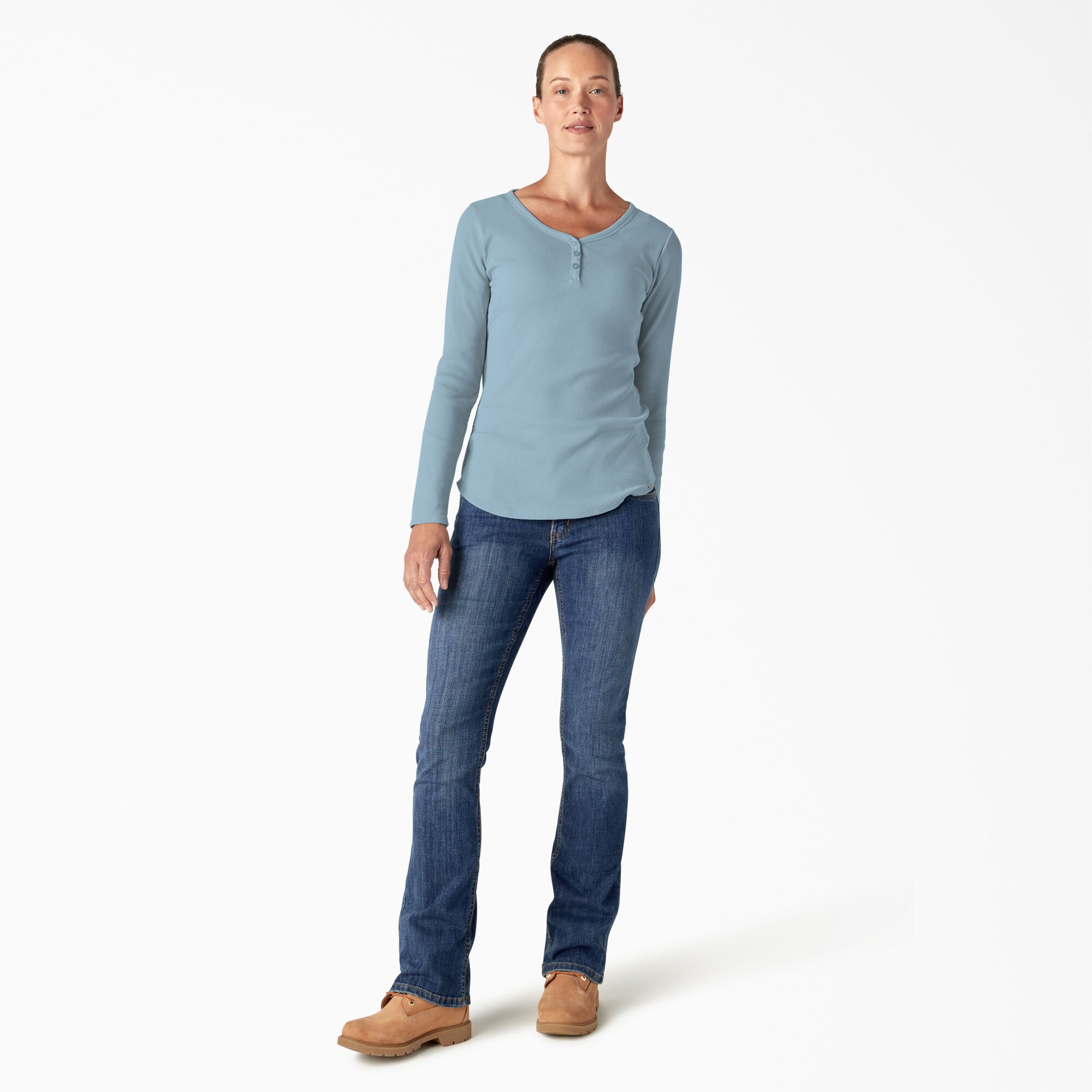 Women's Henley Long Sleeve Shirt