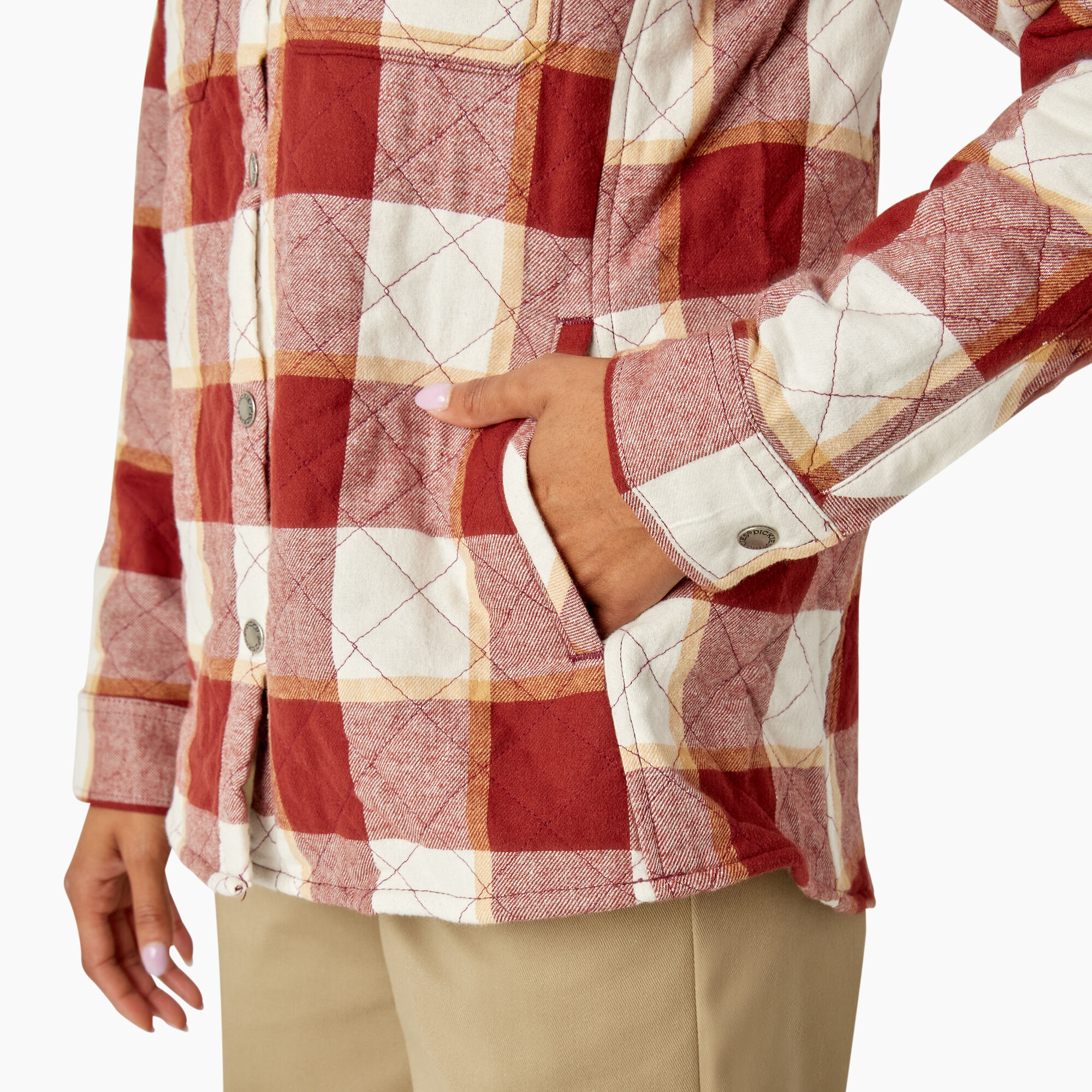 Women’s Flannel Hooded Shirt Jacket