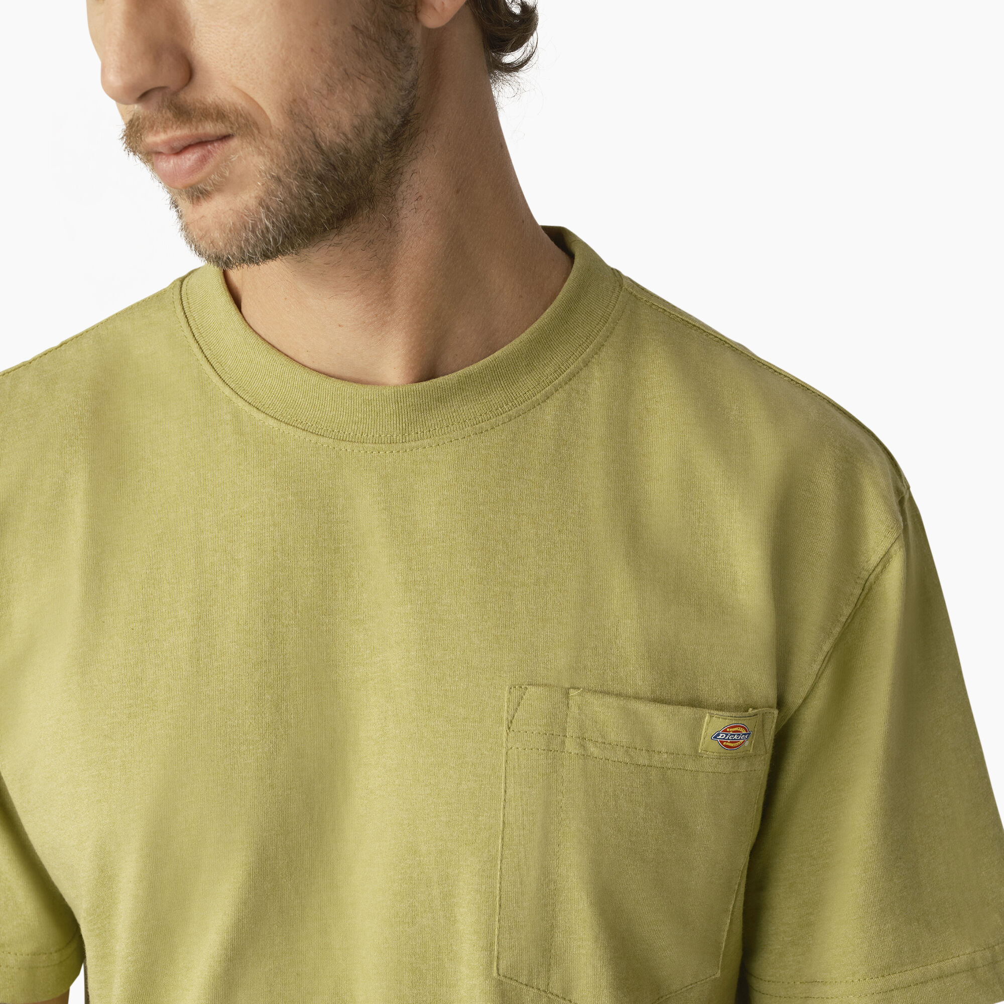 Heavyweight Heathered Short Sleeve Pocket T-Shirt