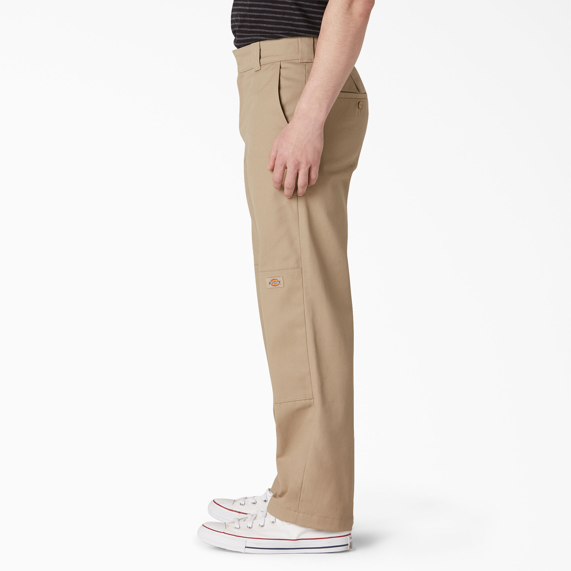Slim Straight Fit Double Knee Pants