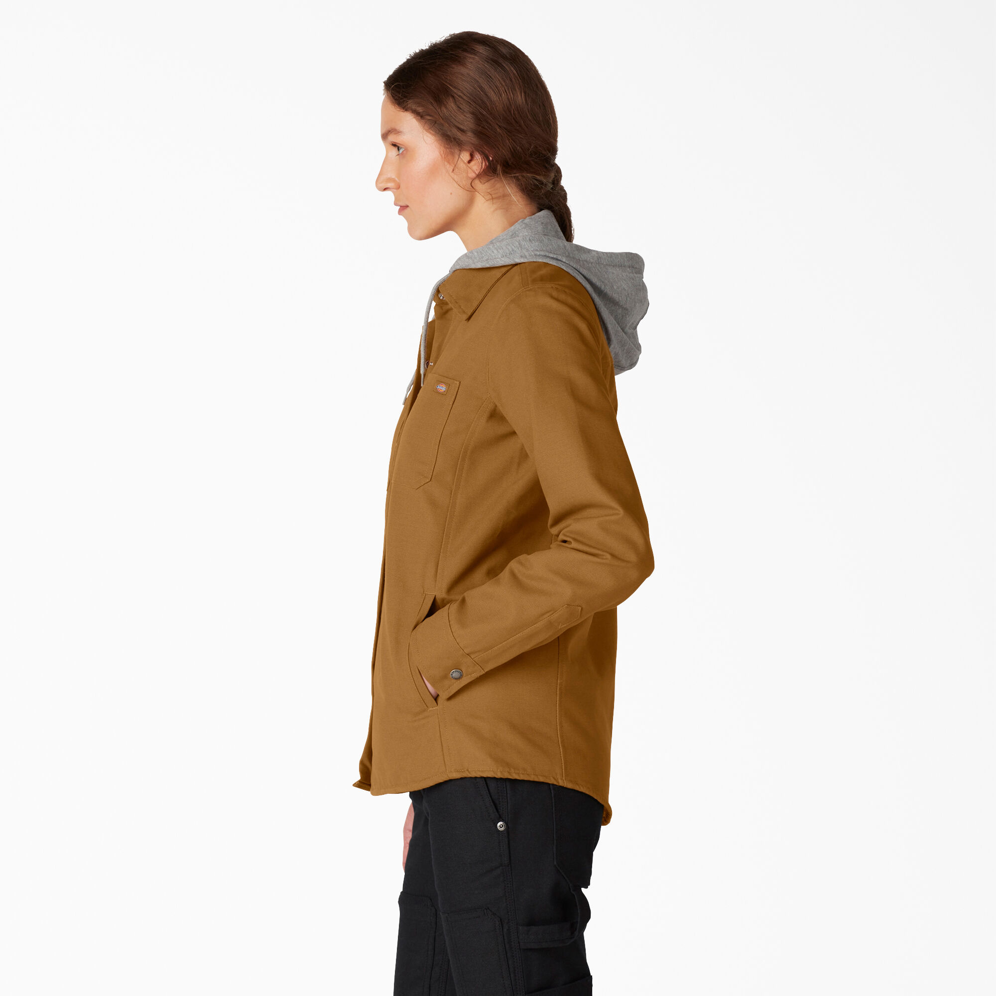 Women’s Duck Hooded Shirt Jacket