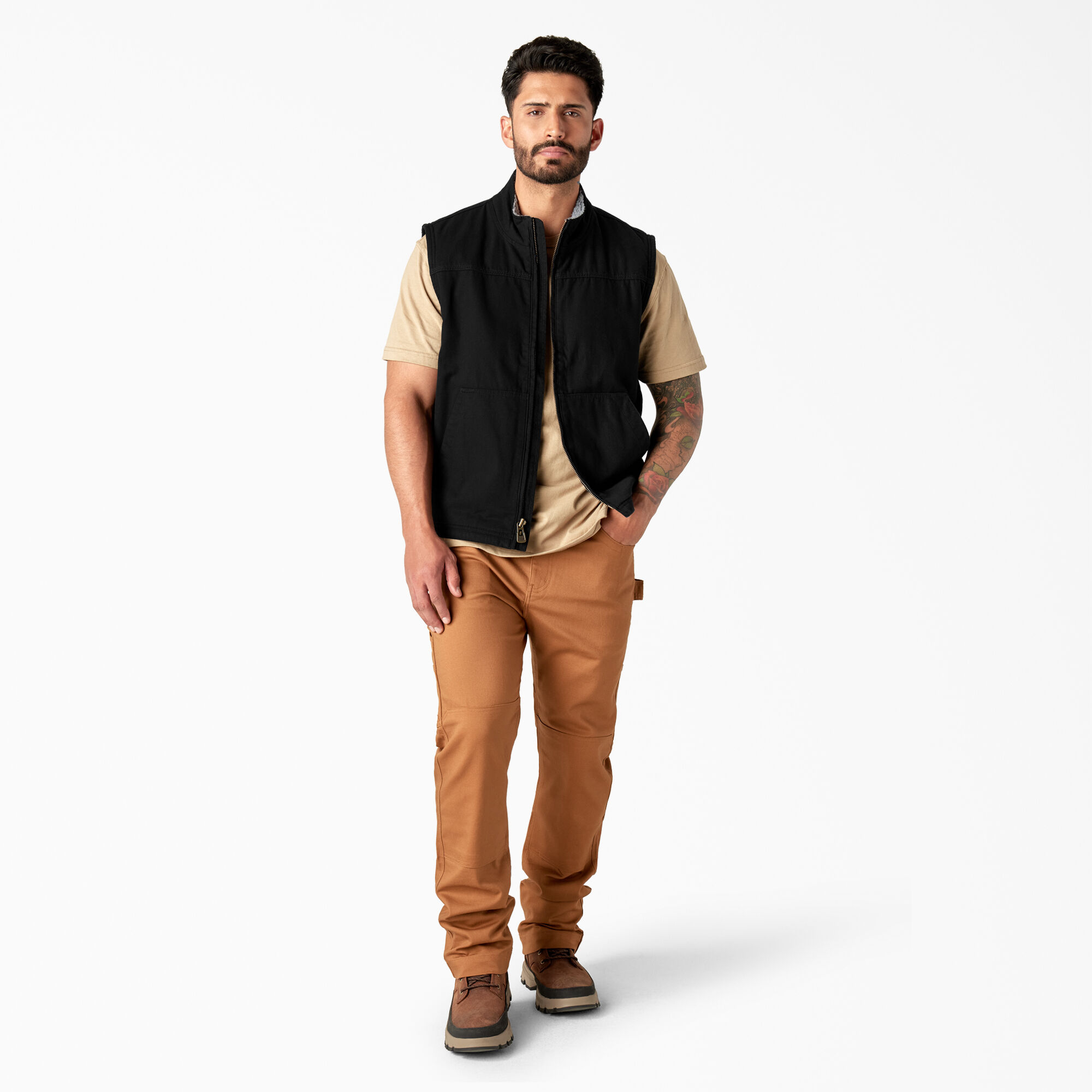 Duck Canvas High Pile Fleece Lined Vest