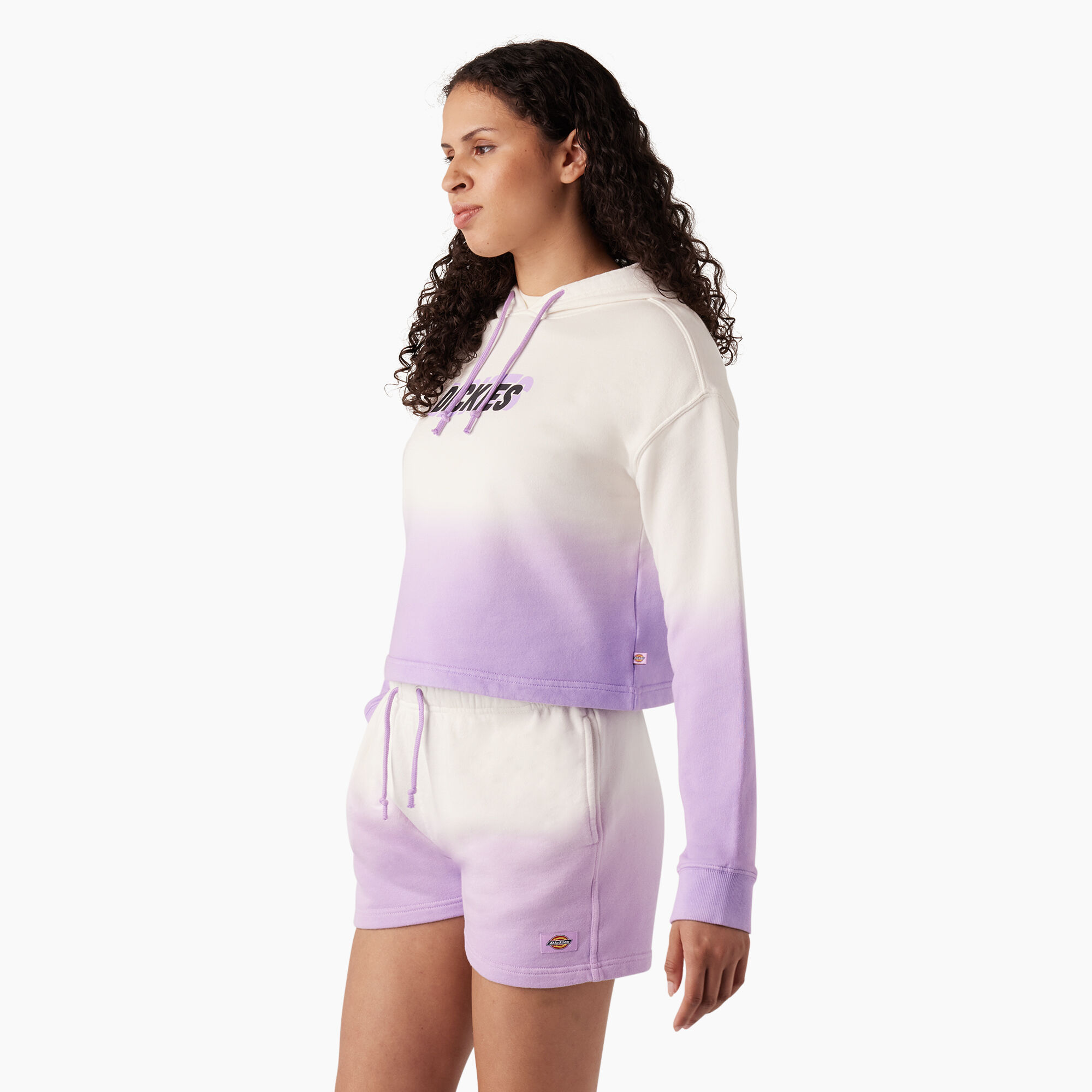 Women's Cropped Ombre Hoodie