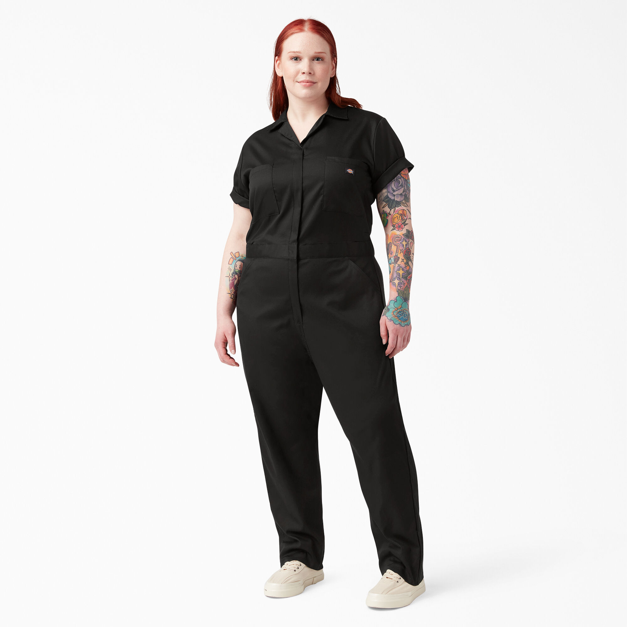 Women's Plus FLEX Cooling Temp-iQ? Short Sleeve Coveralls