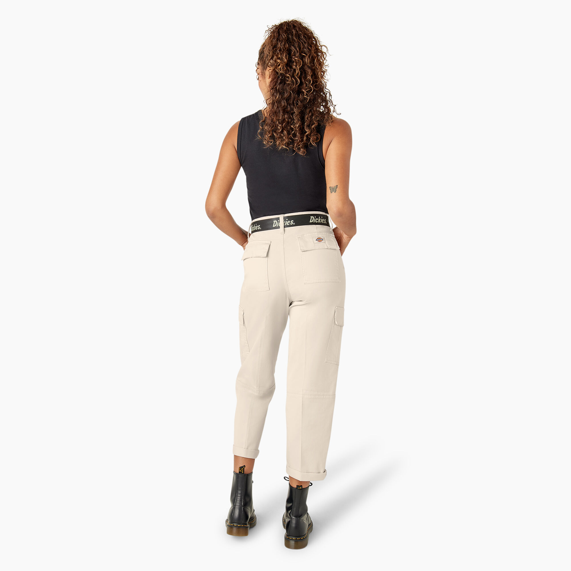 Women's Relaxed Fit Cropped Cargo Pants