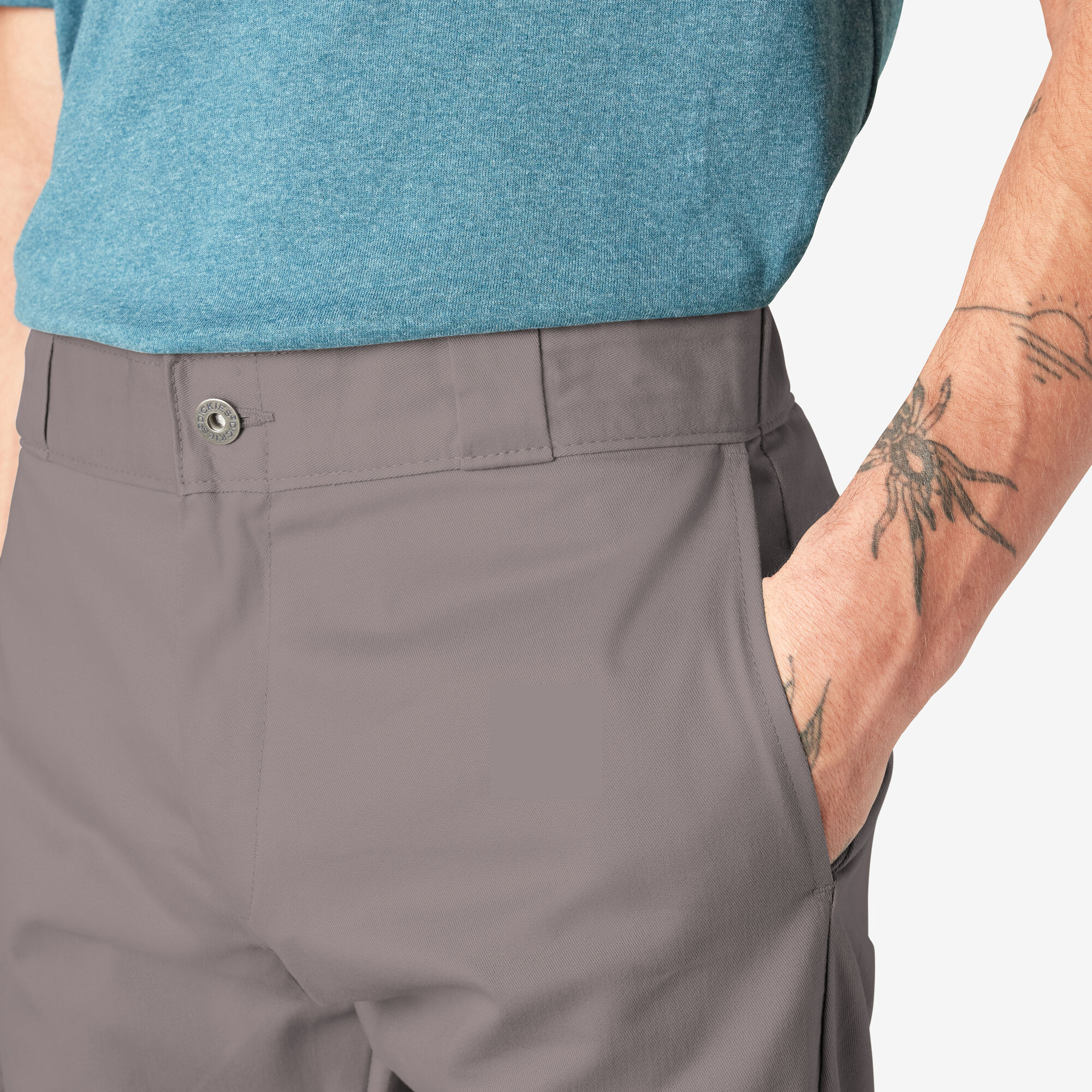 Skinny Fit Double Knee Work Pants