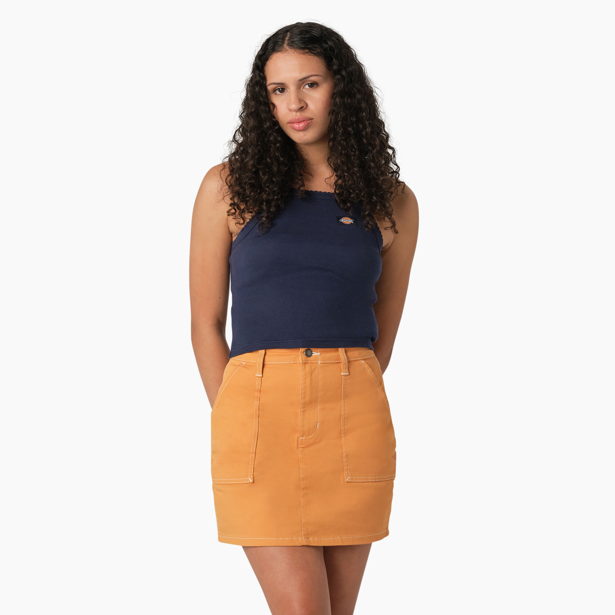 Women's Rib Knit Cropped Tank Top