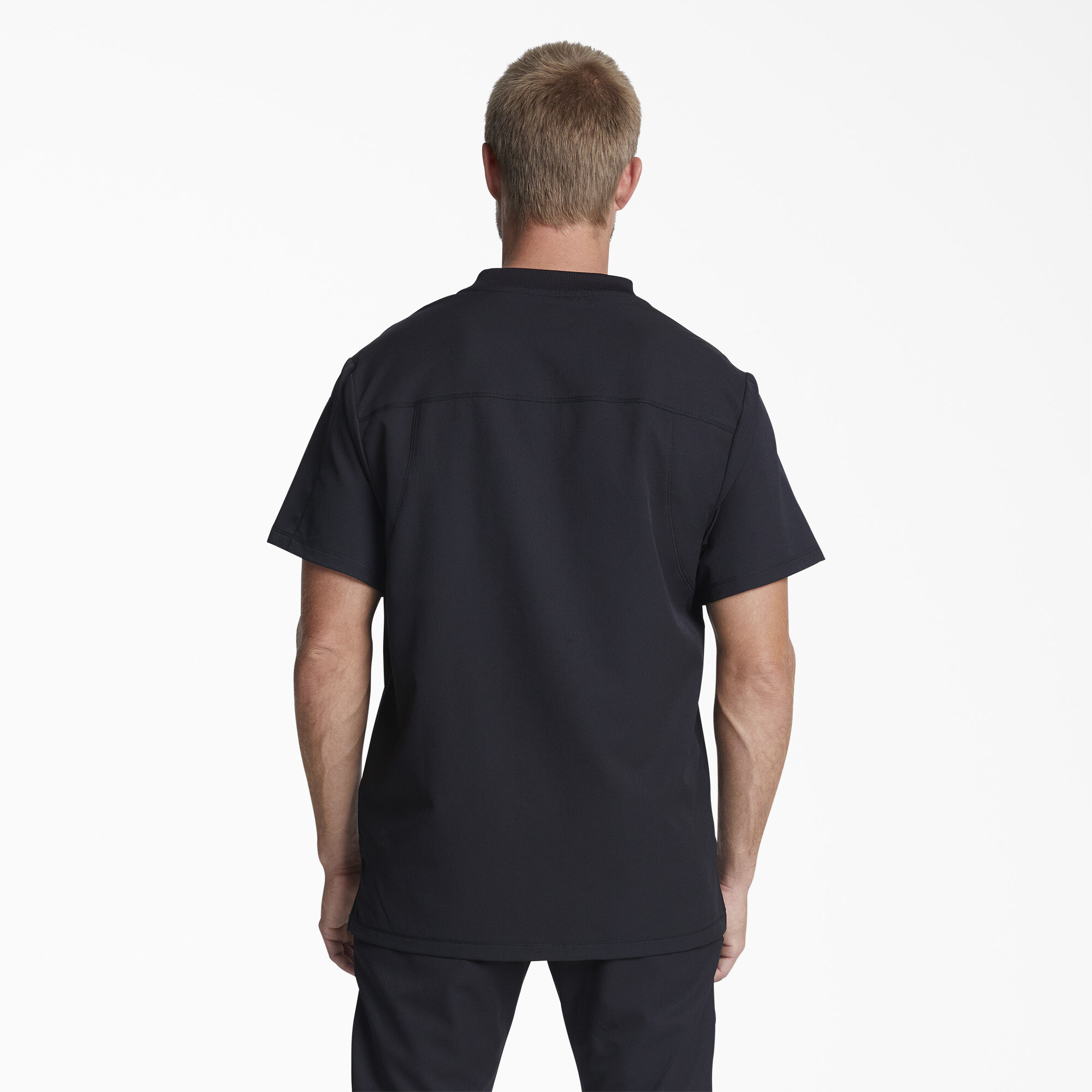 Men's Dynamix V-Neck Scrub Top with Zip Pocket