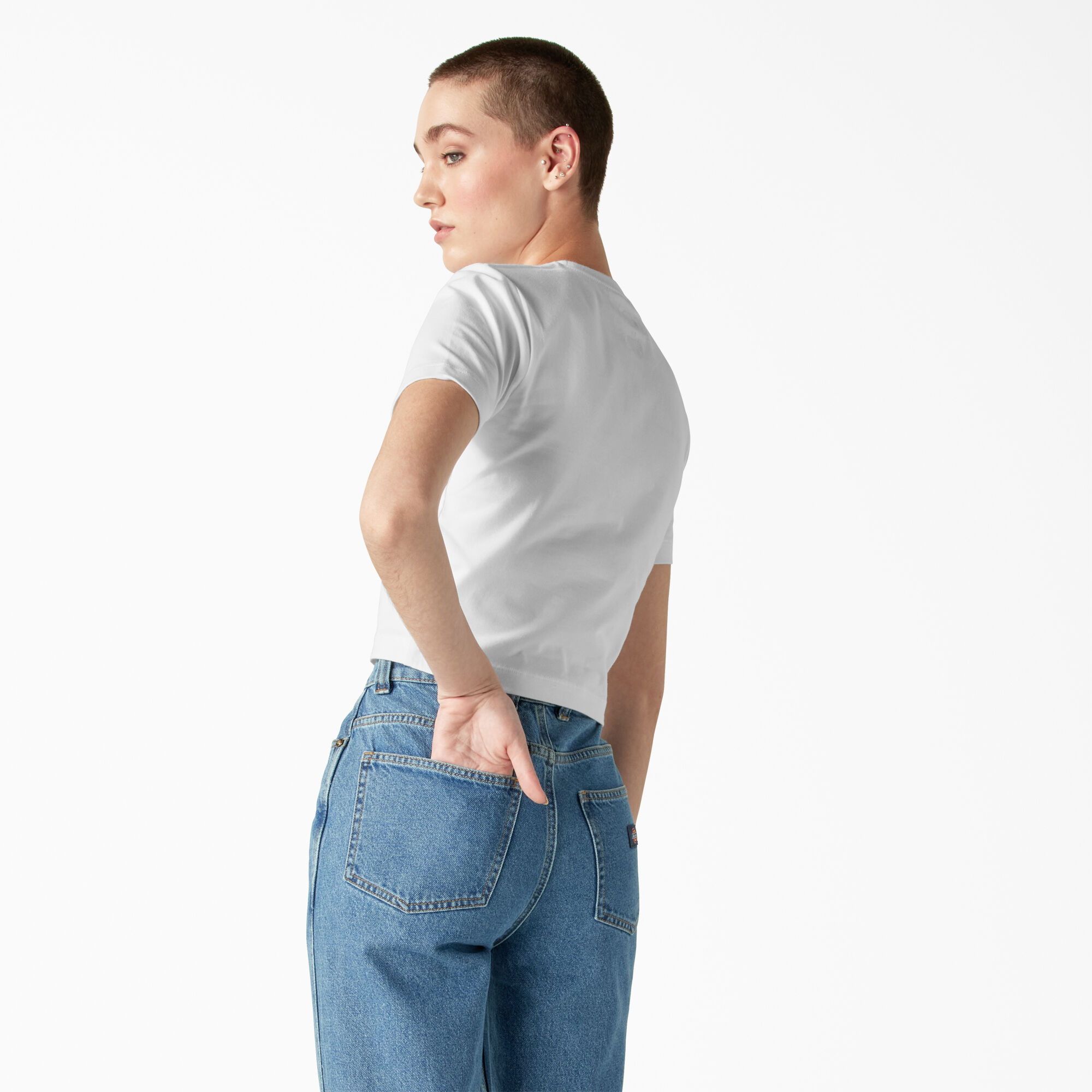 Women's Garden Plain Cropped T-Shirt