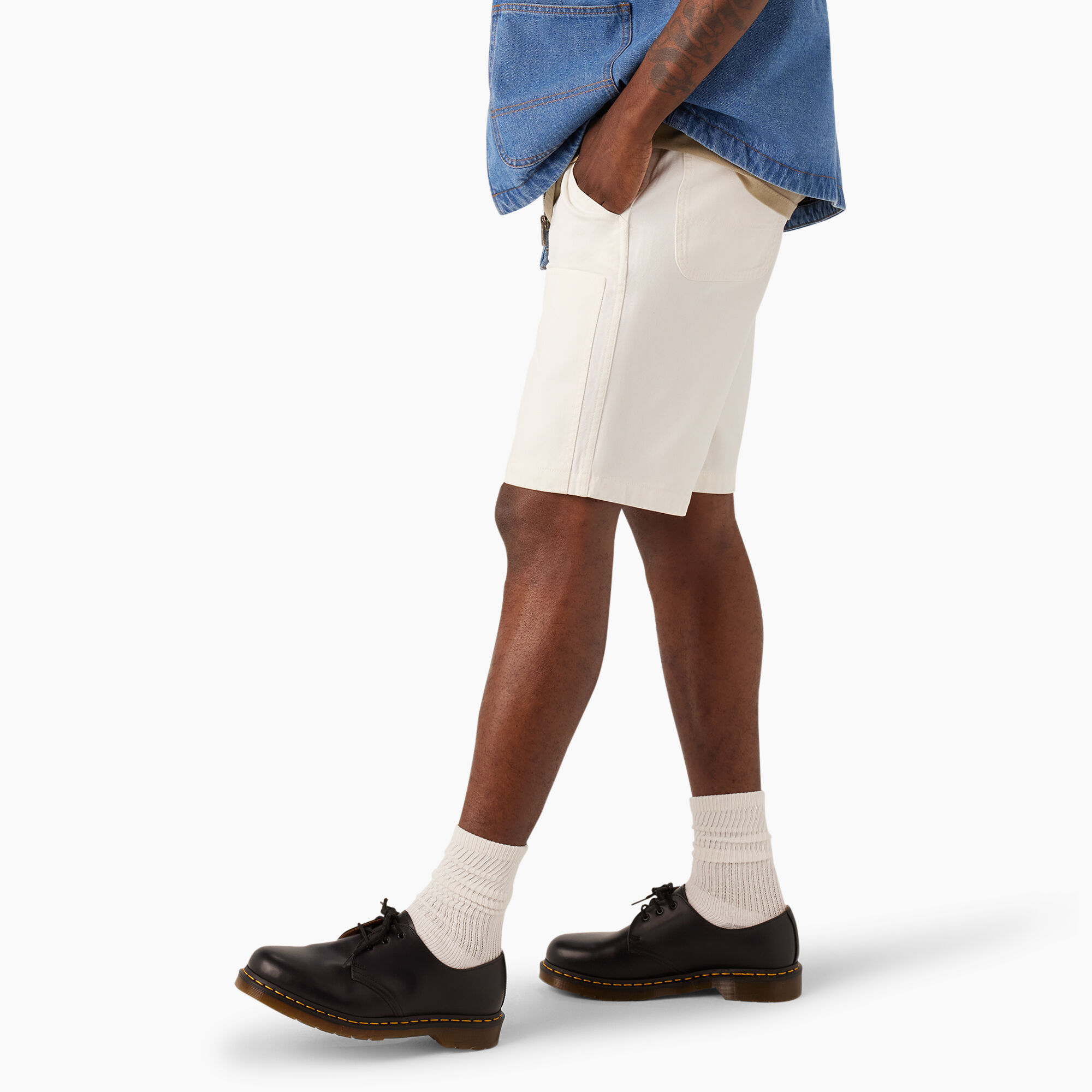 Regular Fit Duck Canvas Chap Shorts, 10