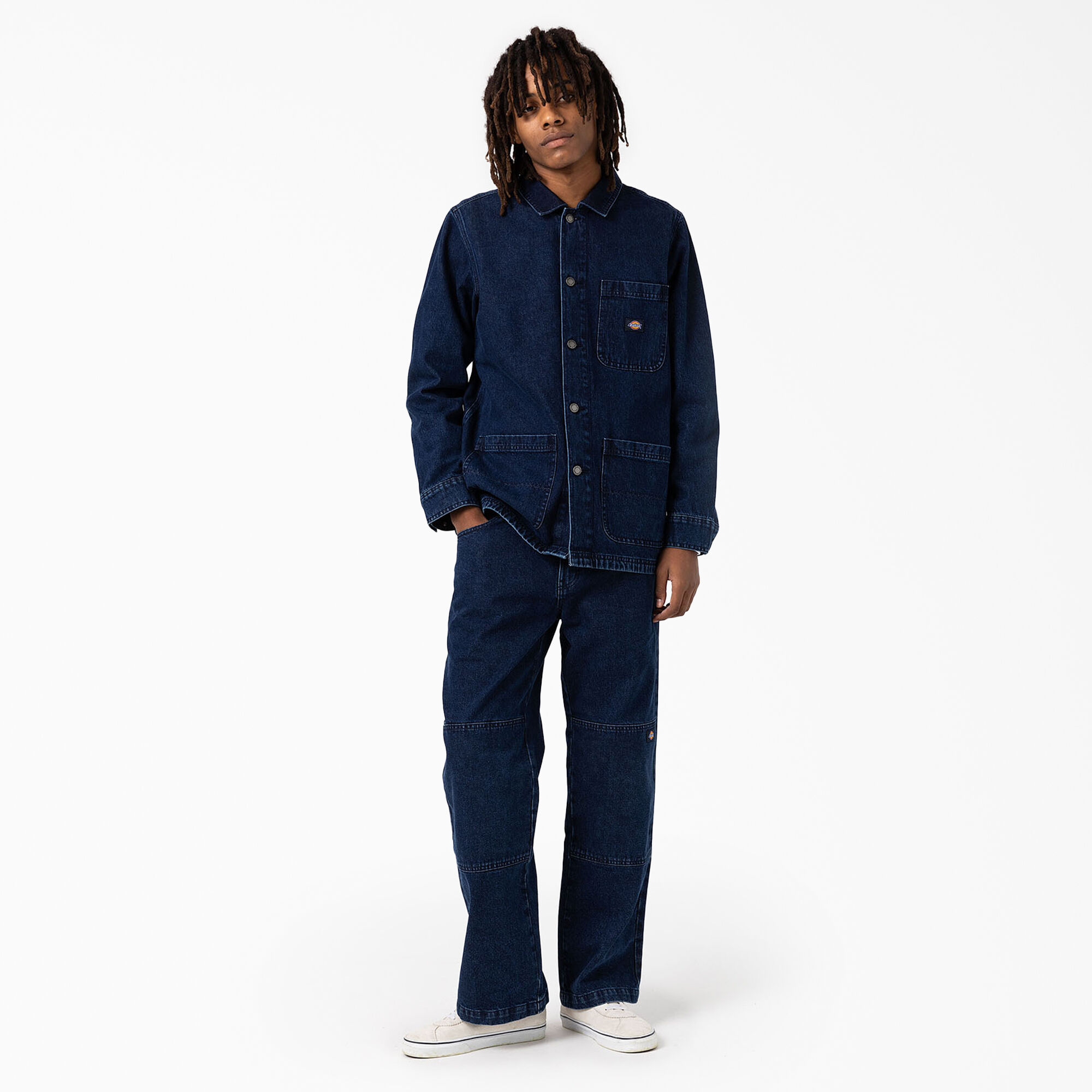 Denim Chore Coat, Stonewashed Indigo Blue