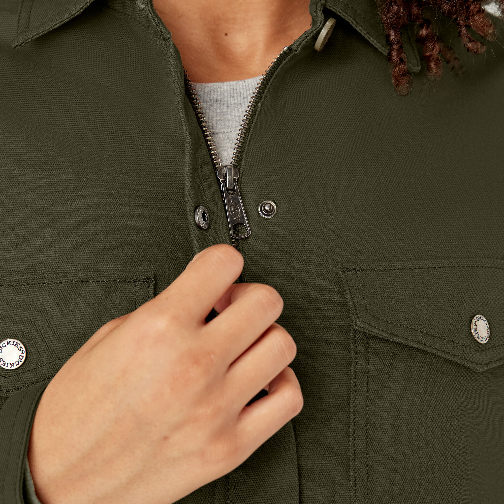 Women's Duck Fleece Lined Chore Coat