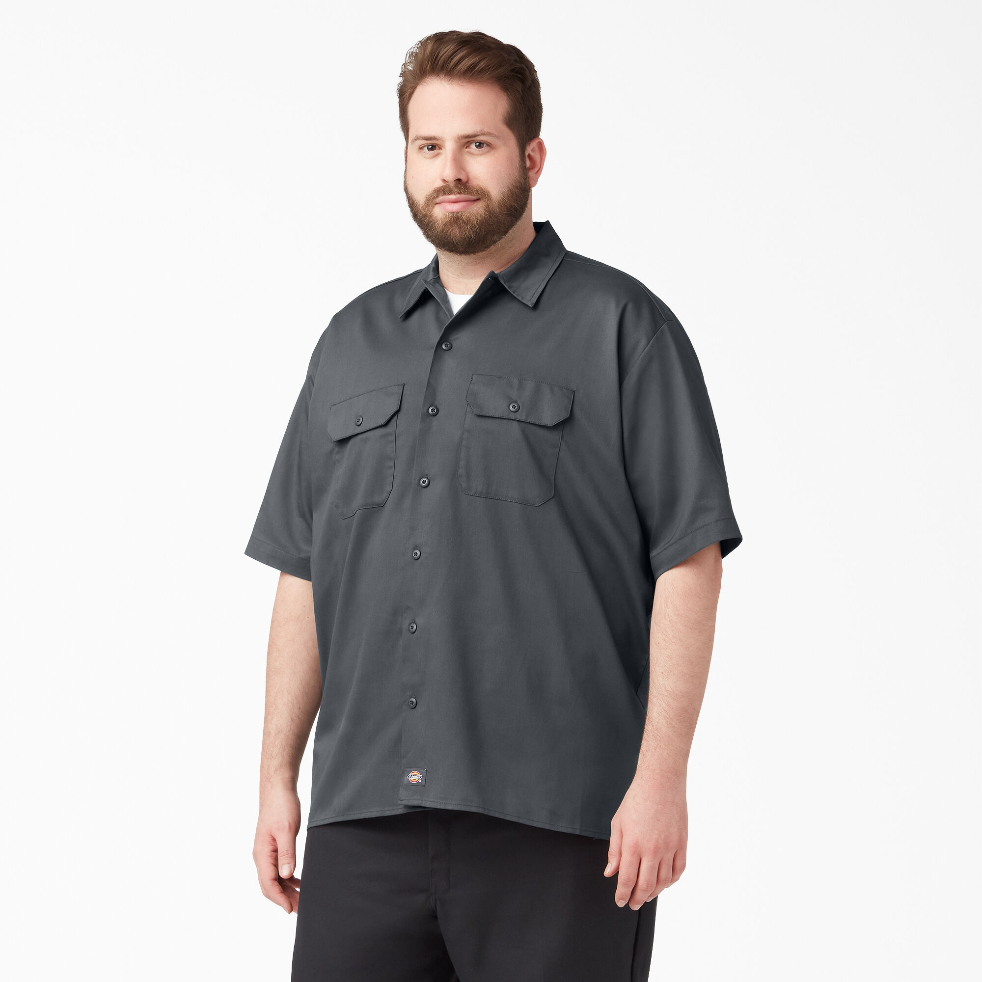 Relaxed Fit Short Sleeve Work Shirt
