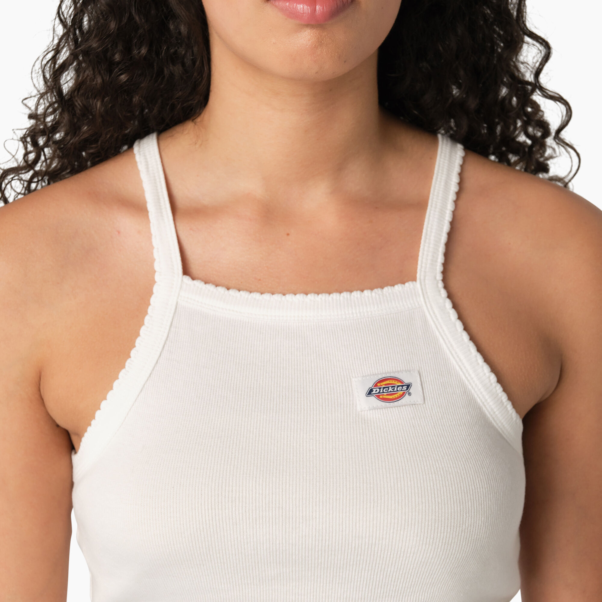 Women's Rib Knit Cropped Tank Top