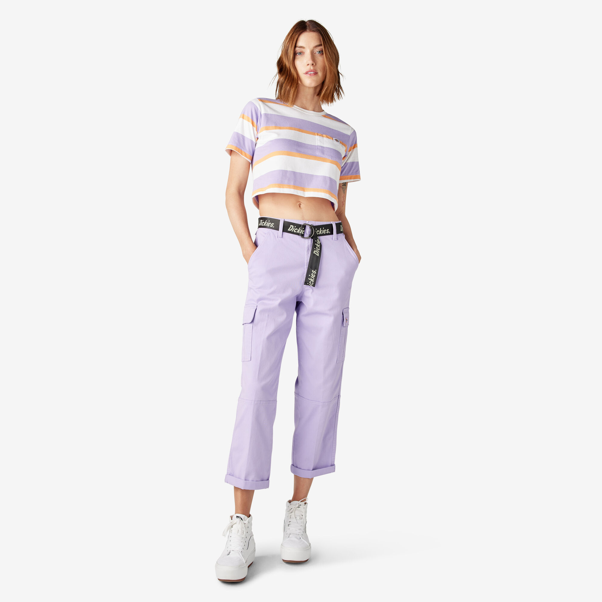 Women's Relaxed Fit Cropped Cargo Pants