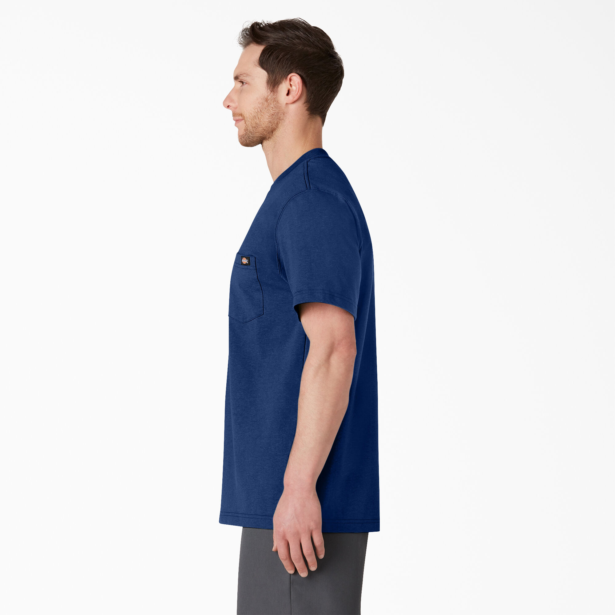Heavyweight Heathered Short Sleeve Pocket T-Shirt