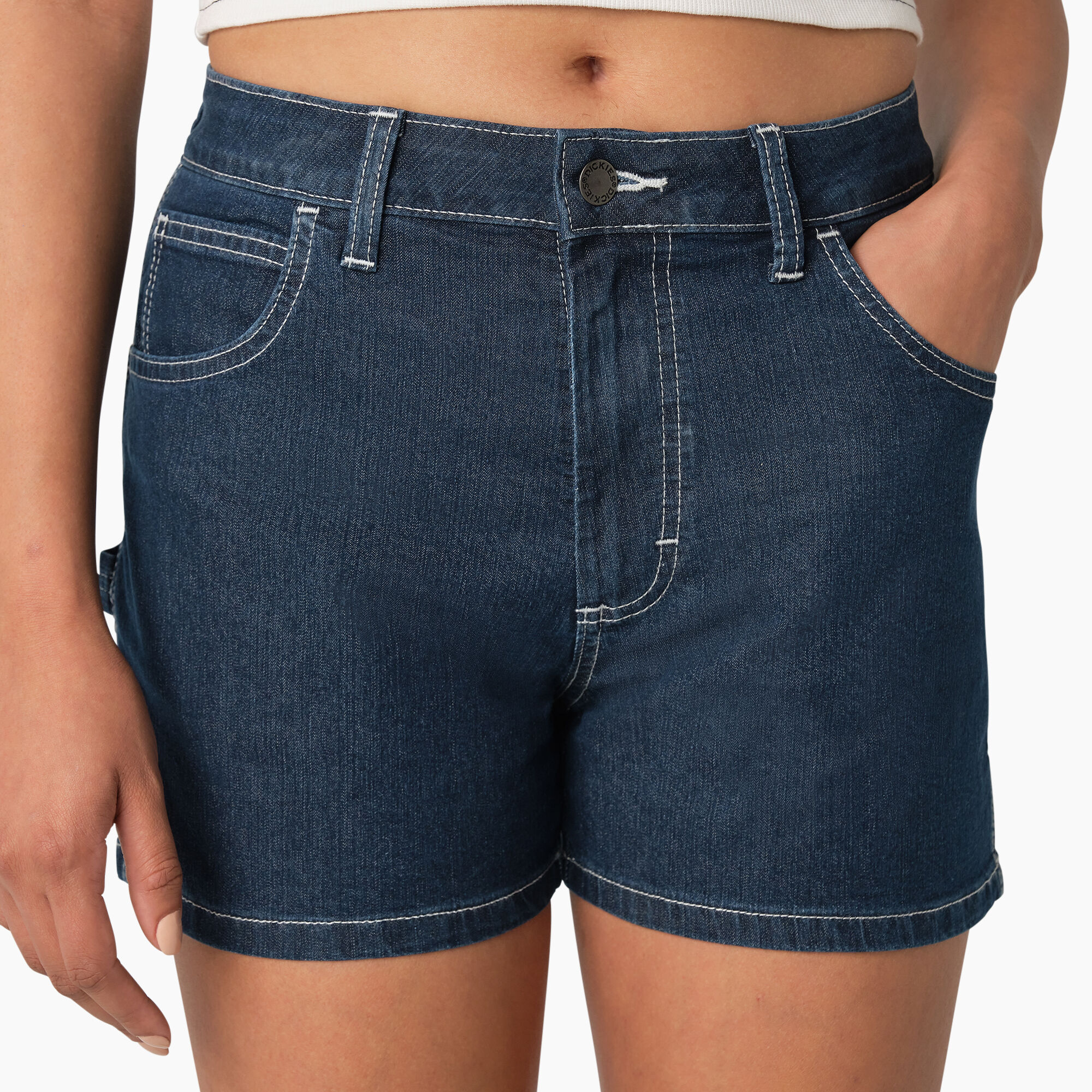 Women's Carpenter Jean Shorts, 3