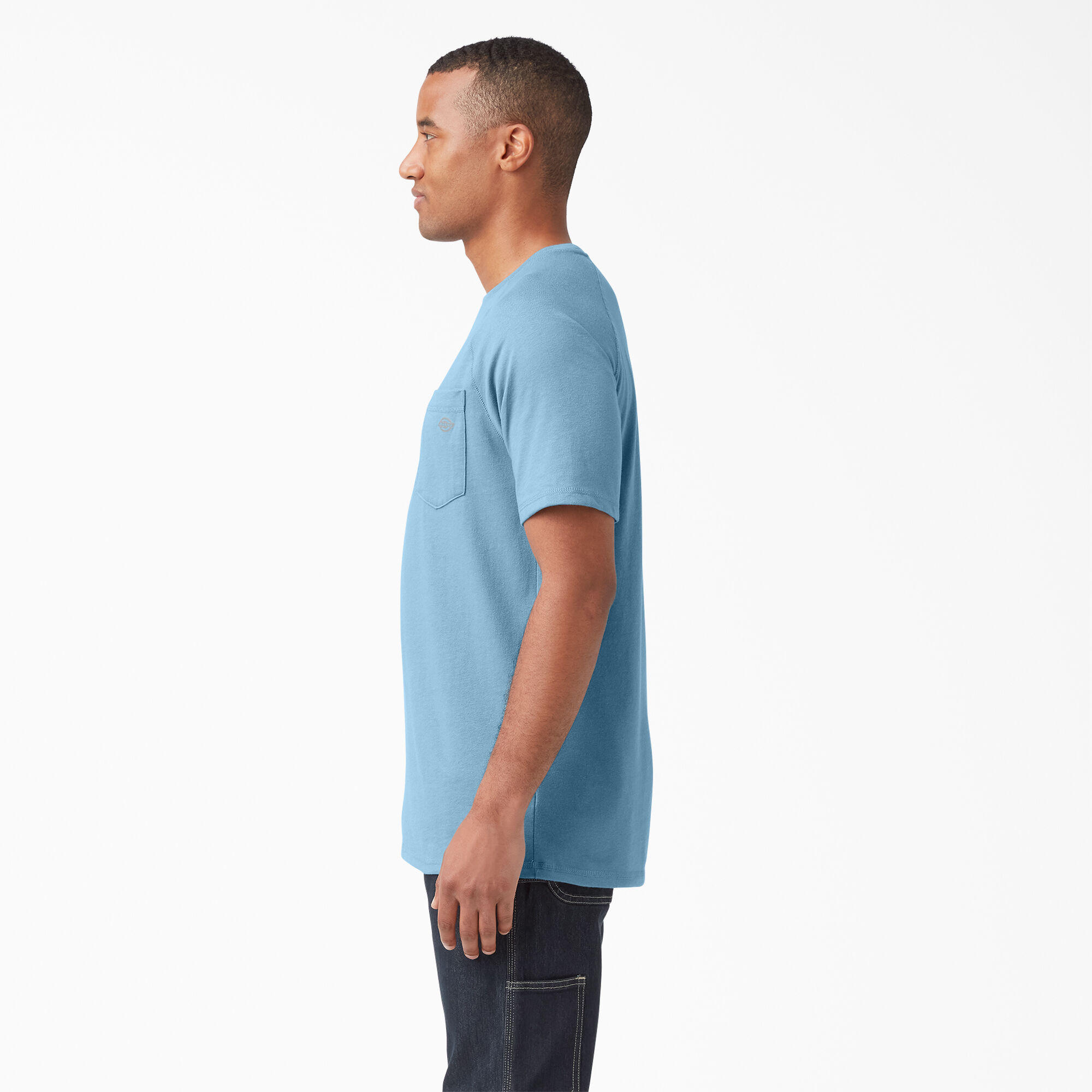 Cooling Short Sleeve Pocket T-Shirt, Dusty Blue