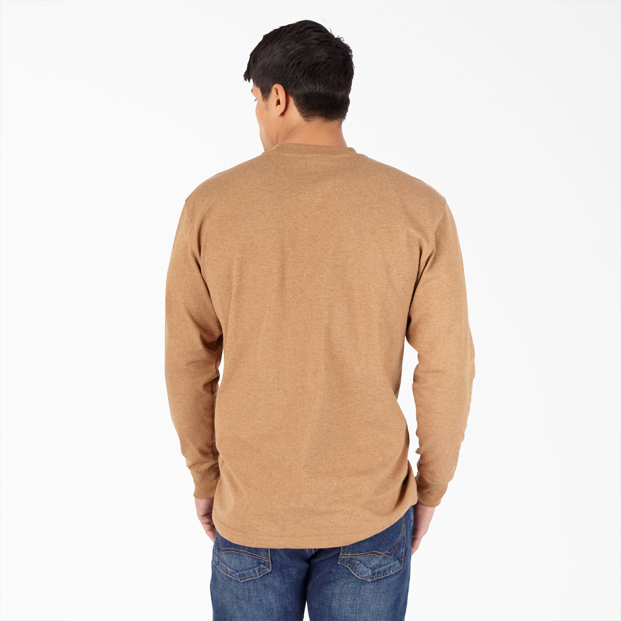 Heavyweight Heathered Long Sleeve Henley T-Shirt