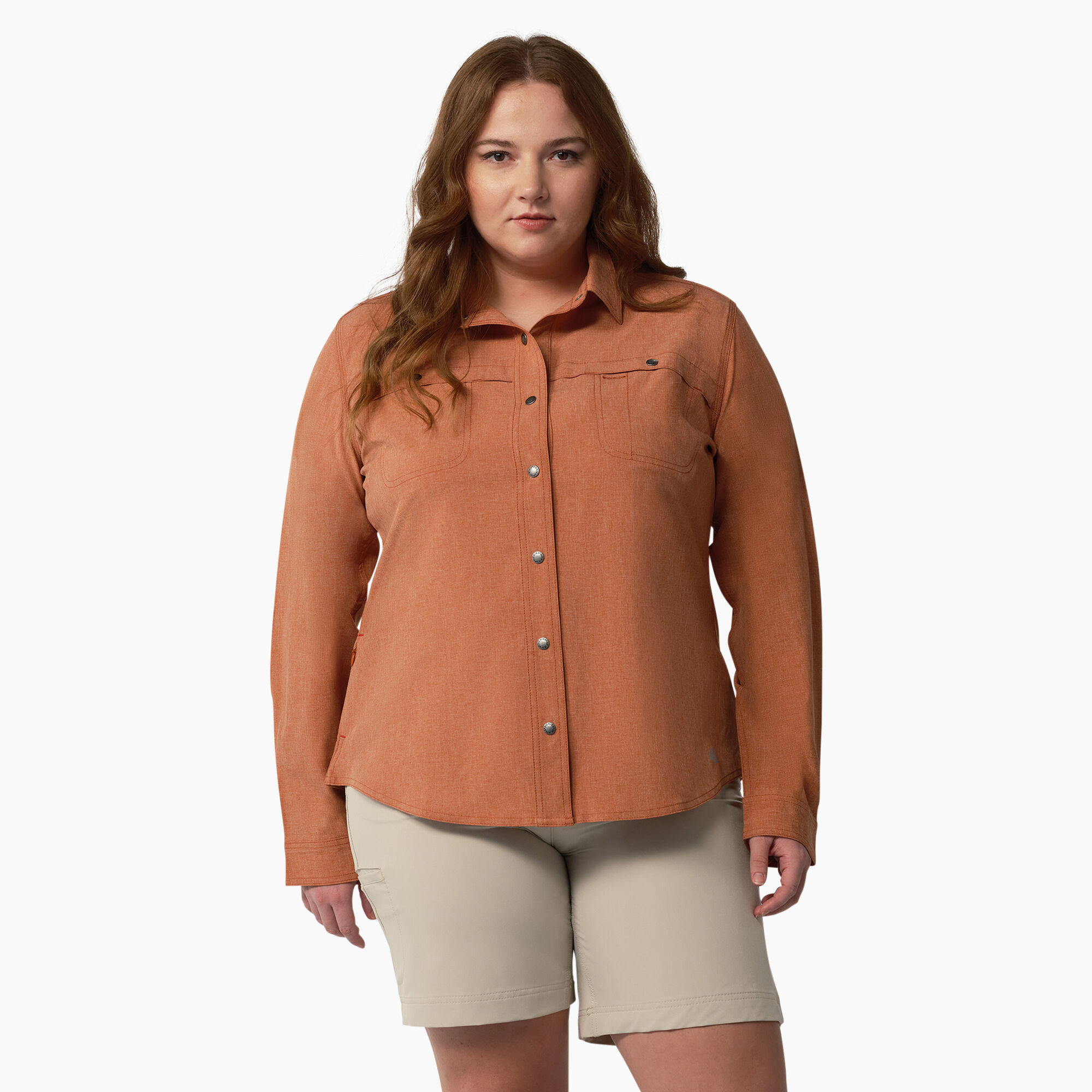 Women's Plus Cooling Roll-Tab Work Shirt