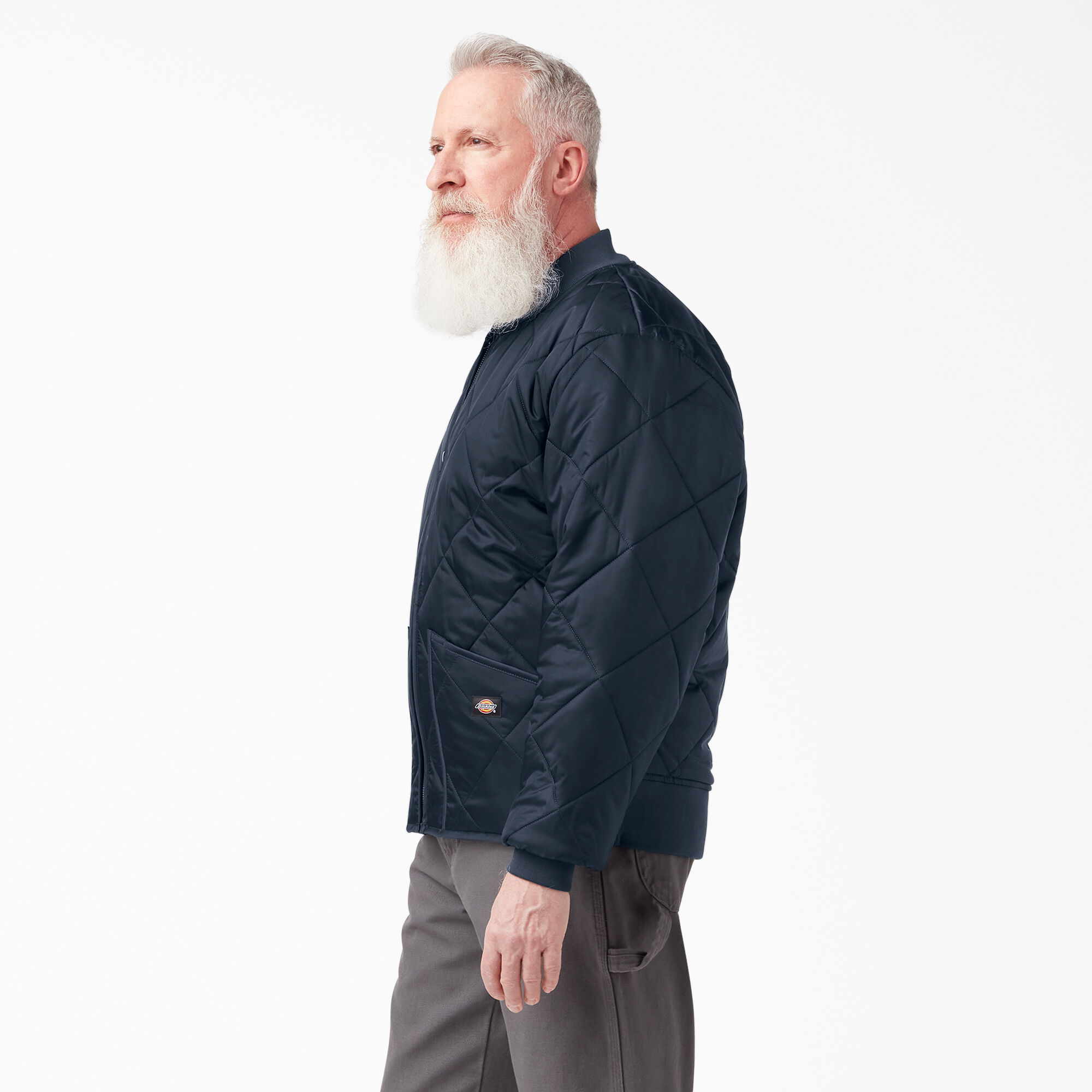 Diamond Quilted Jacket, Dark Navy