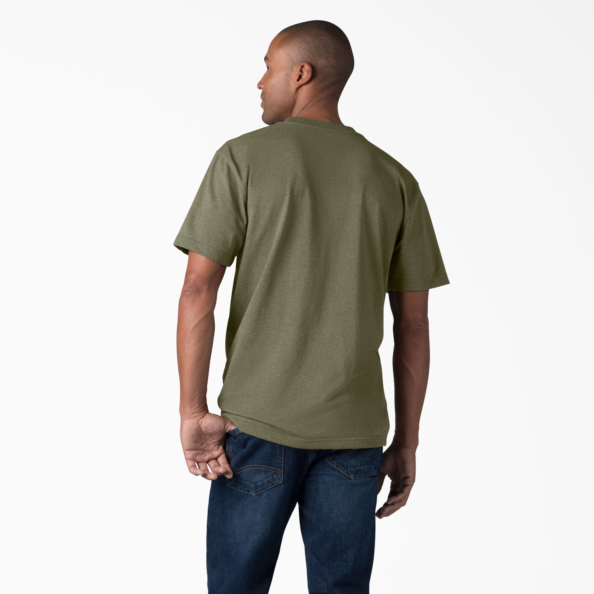 Heavyweight Heathered Short Sleeve Pocket T-Shirt