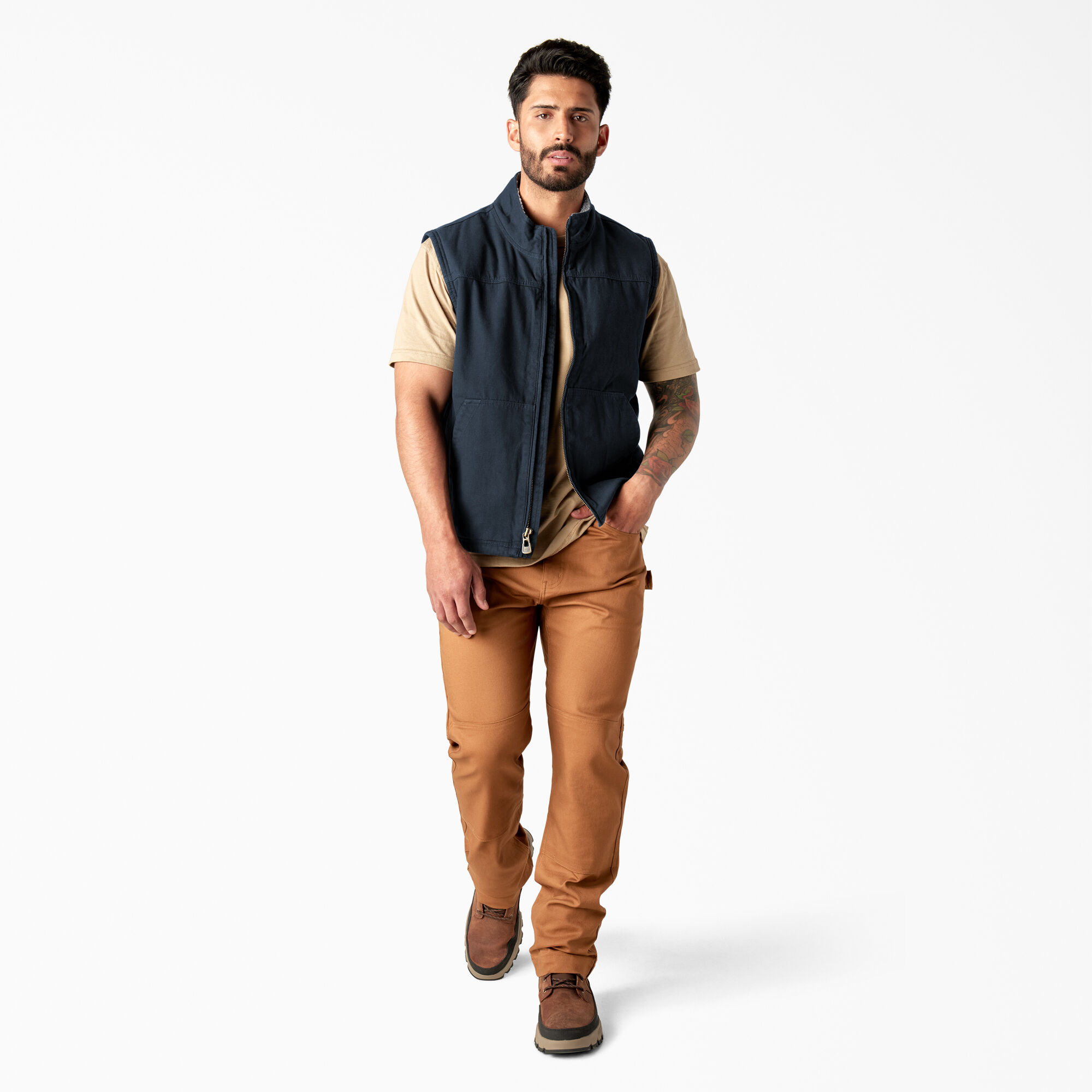 Duck Canvas High Pile Fleece Lined Vest