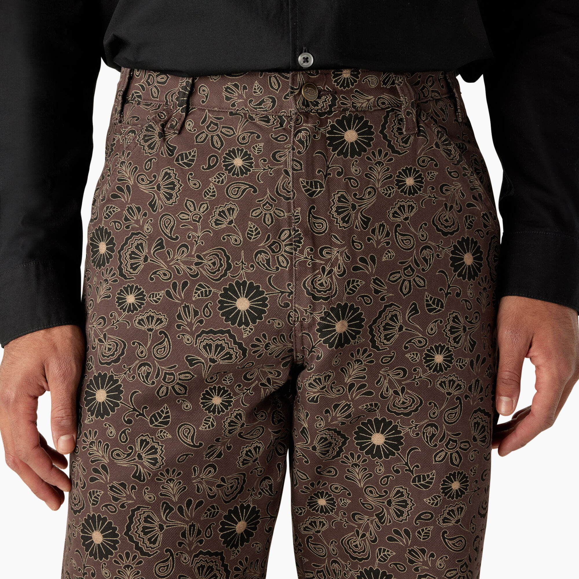 Ellis Floral Print Duck Canvas Pants