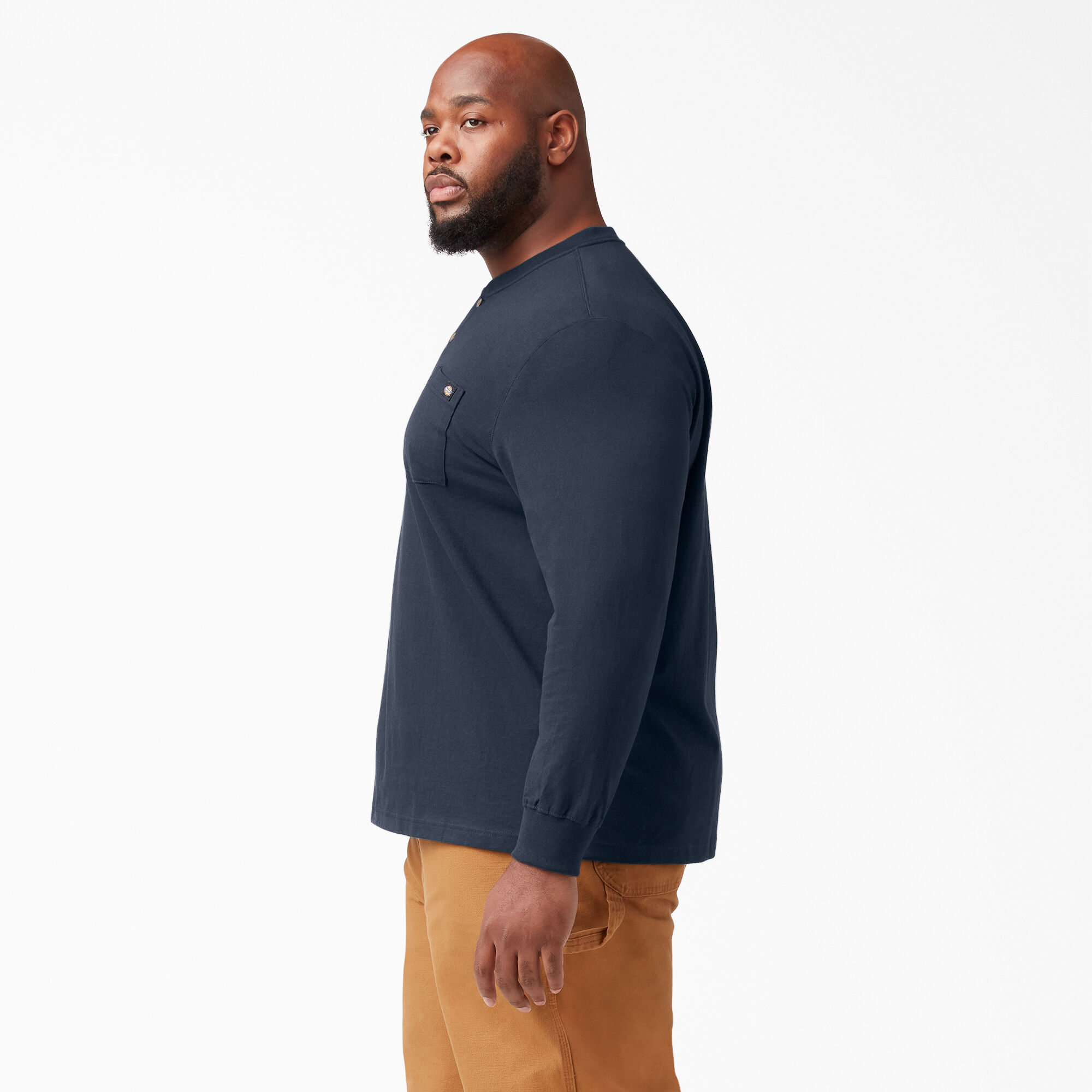 Heavyweight Long Sleeve Henley T-Shirt