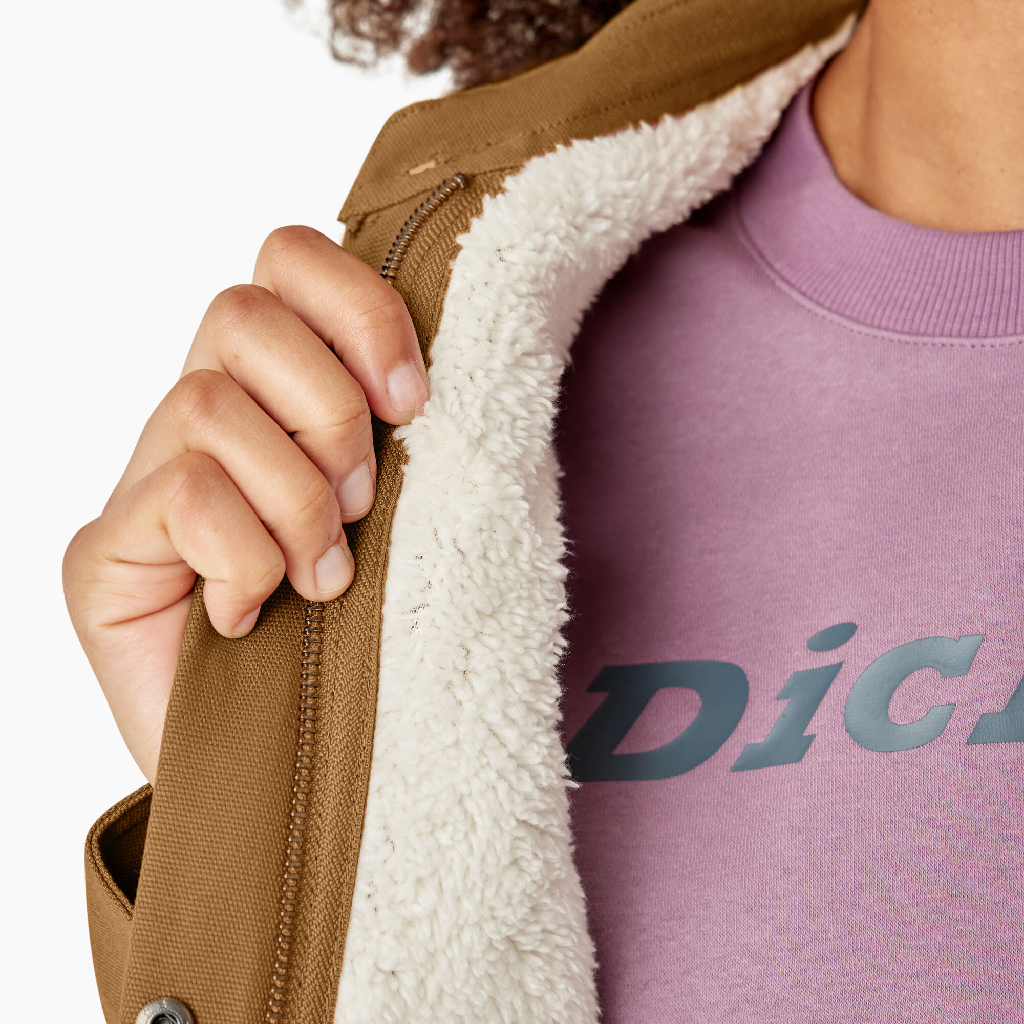 Women's Duck Fleece Lined Chore Coat