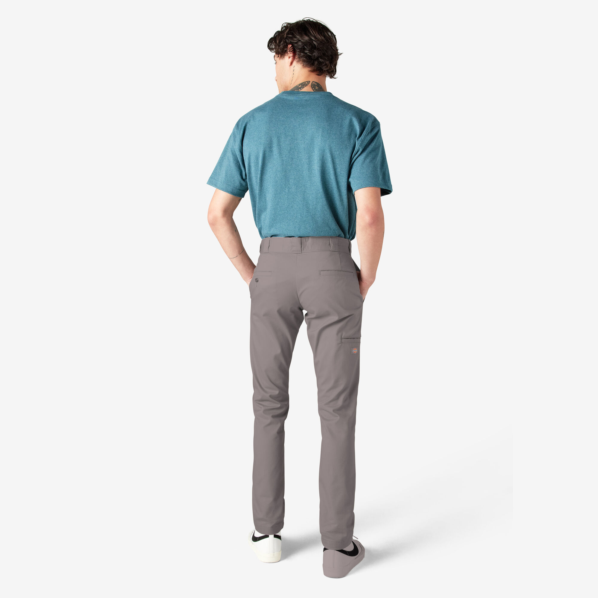Skinny Fit Double Knee Work Pants