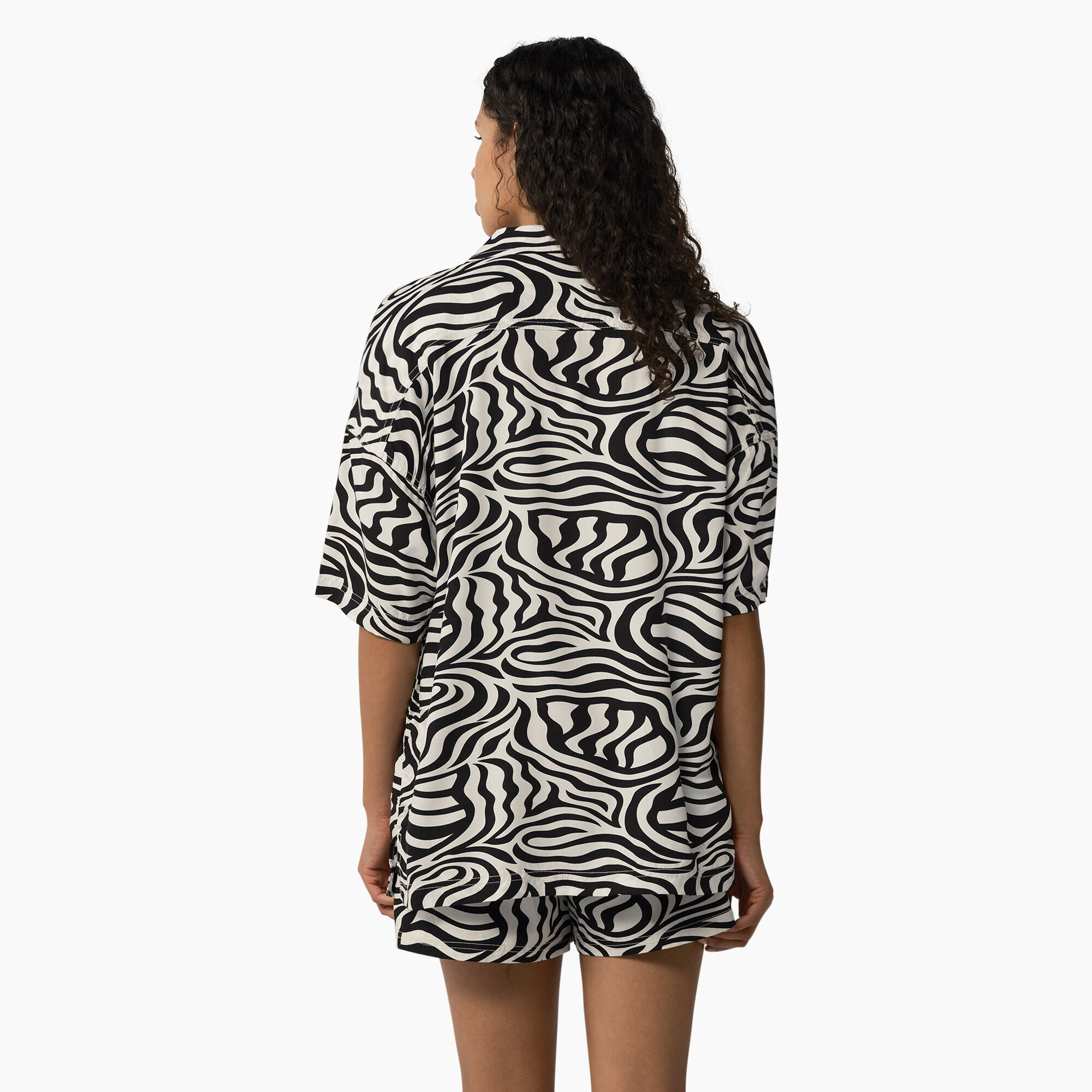 Women's Zebra Print Work Shirt