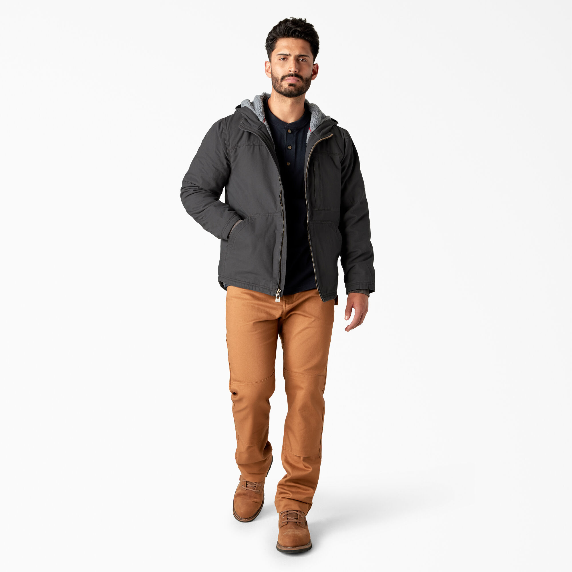 Duck Canvas High Pile Fleece Lined Jacket