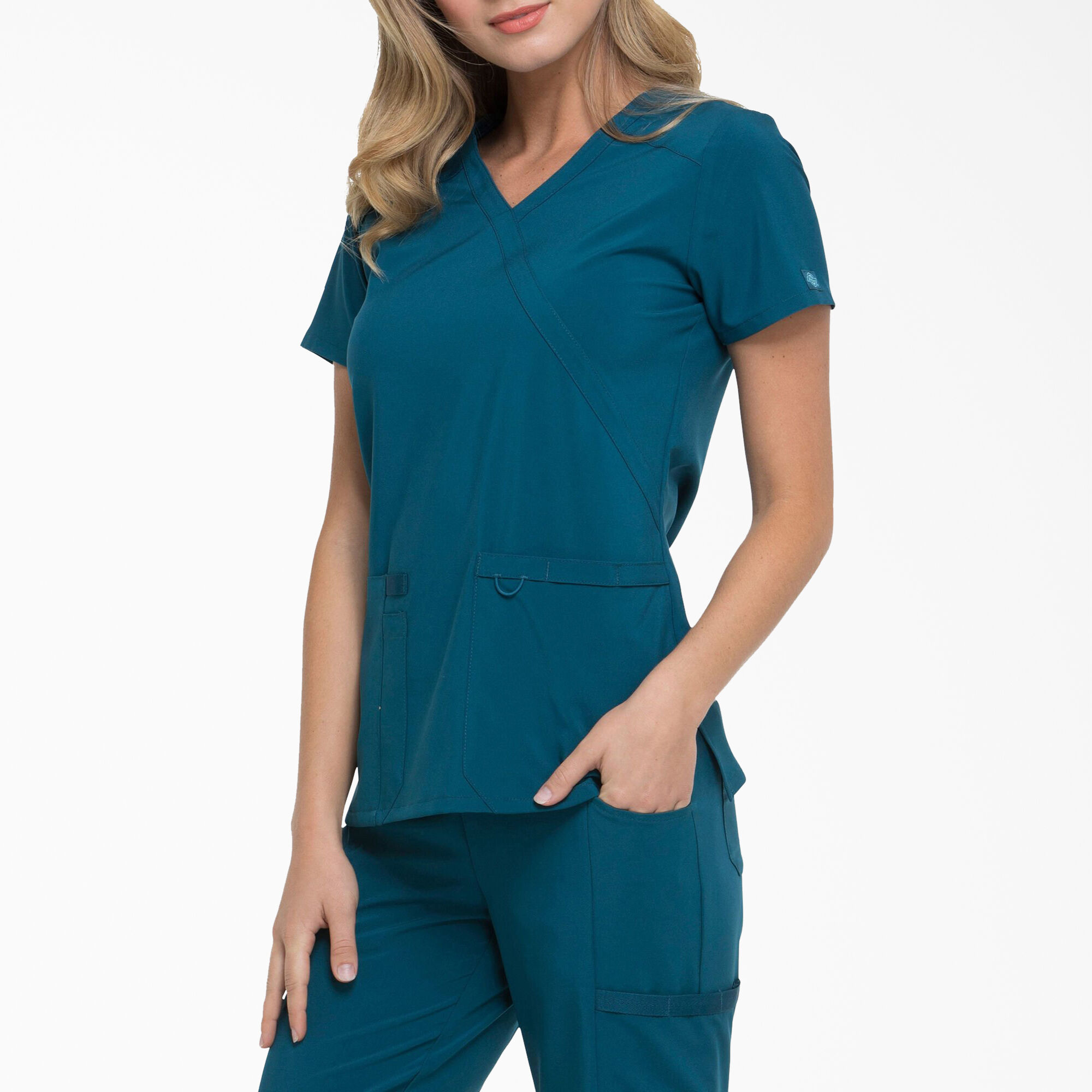 Women's EDS Essentials Mock Wrap Scrub Top