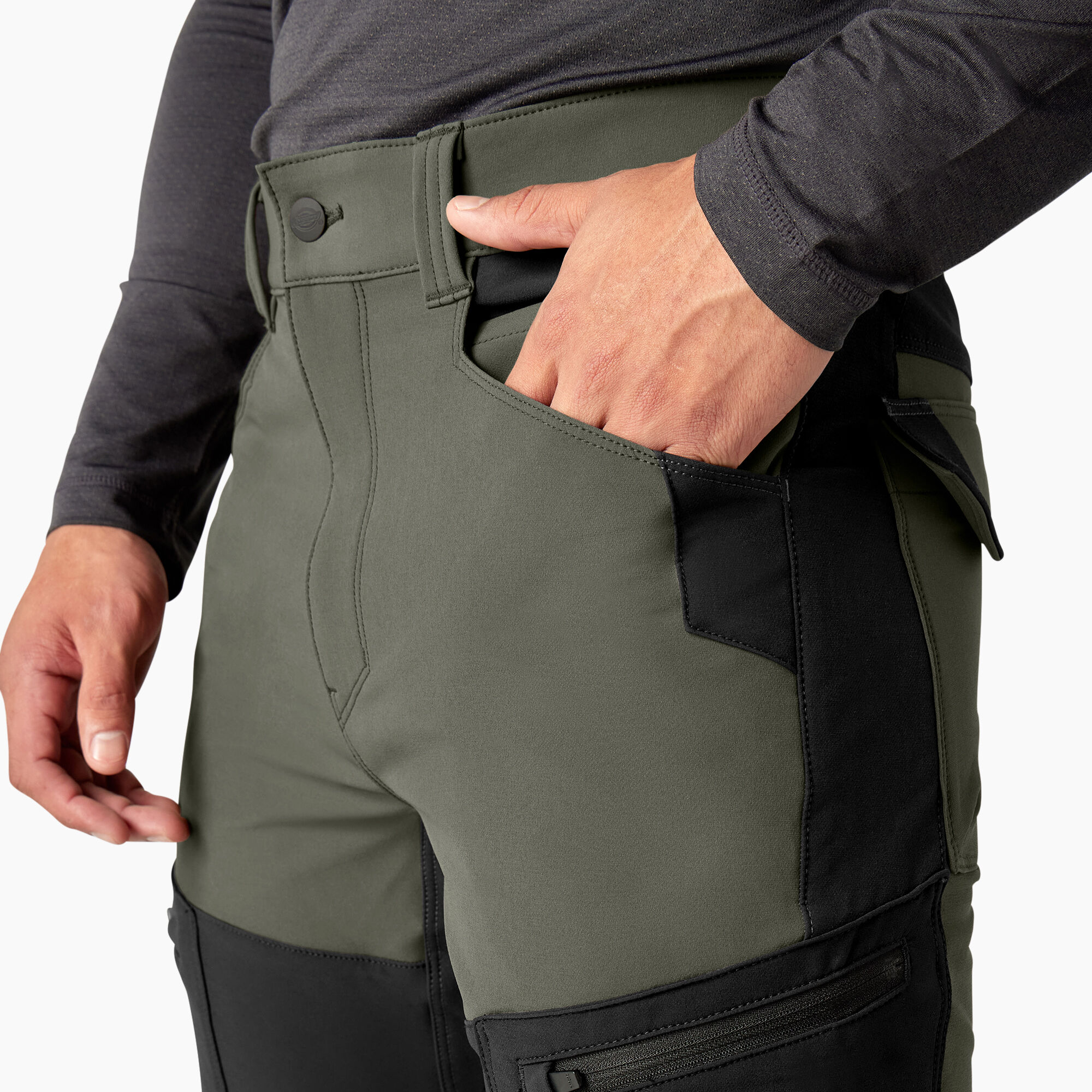 FLEX Slim Fit Double Knee Tapered Pants