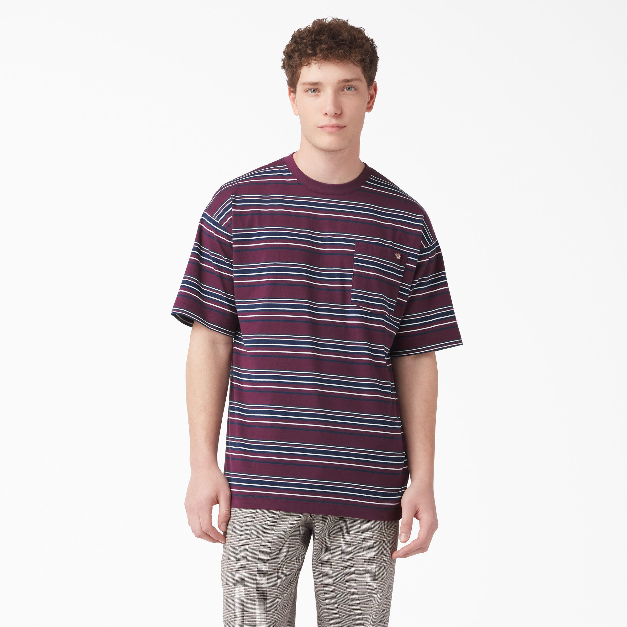 Relaxed Fit Striped Pocket T-Shirt