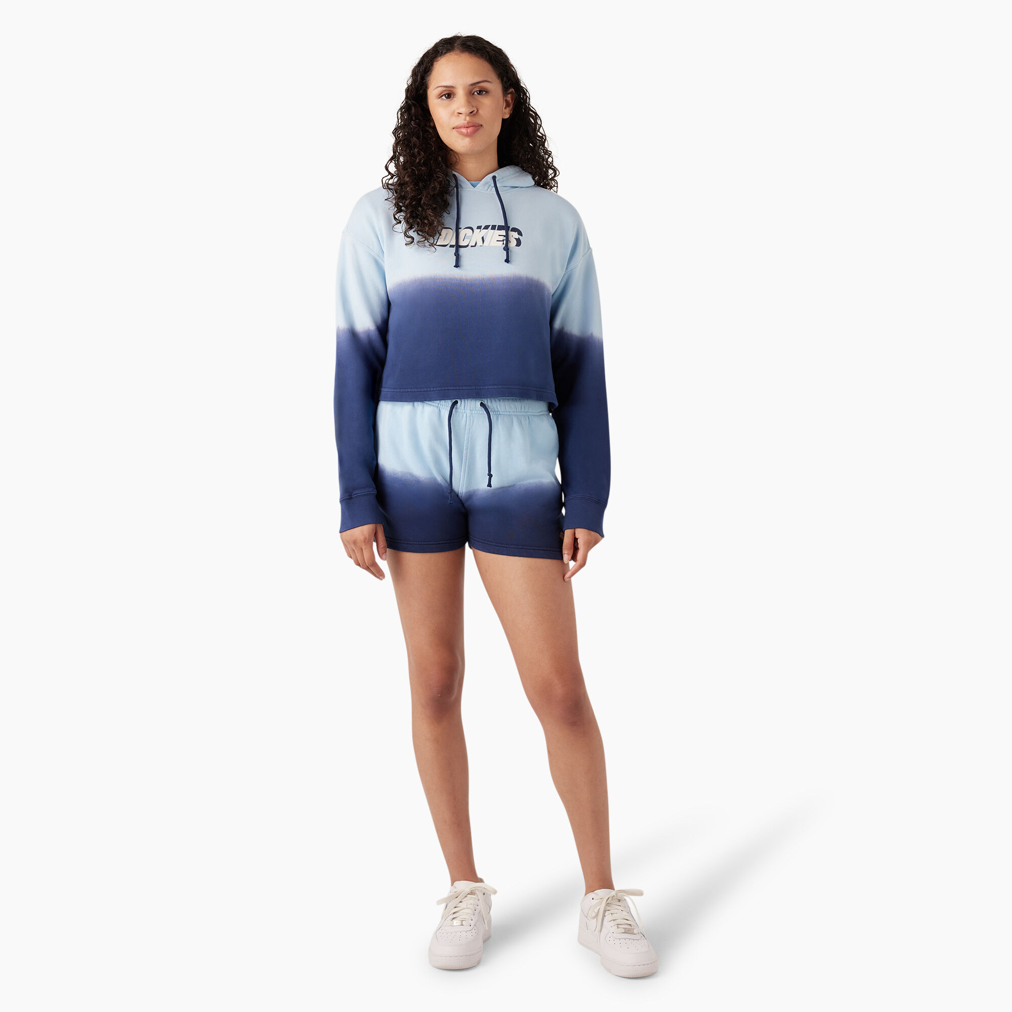Women's Cropped Ombre Hoodie