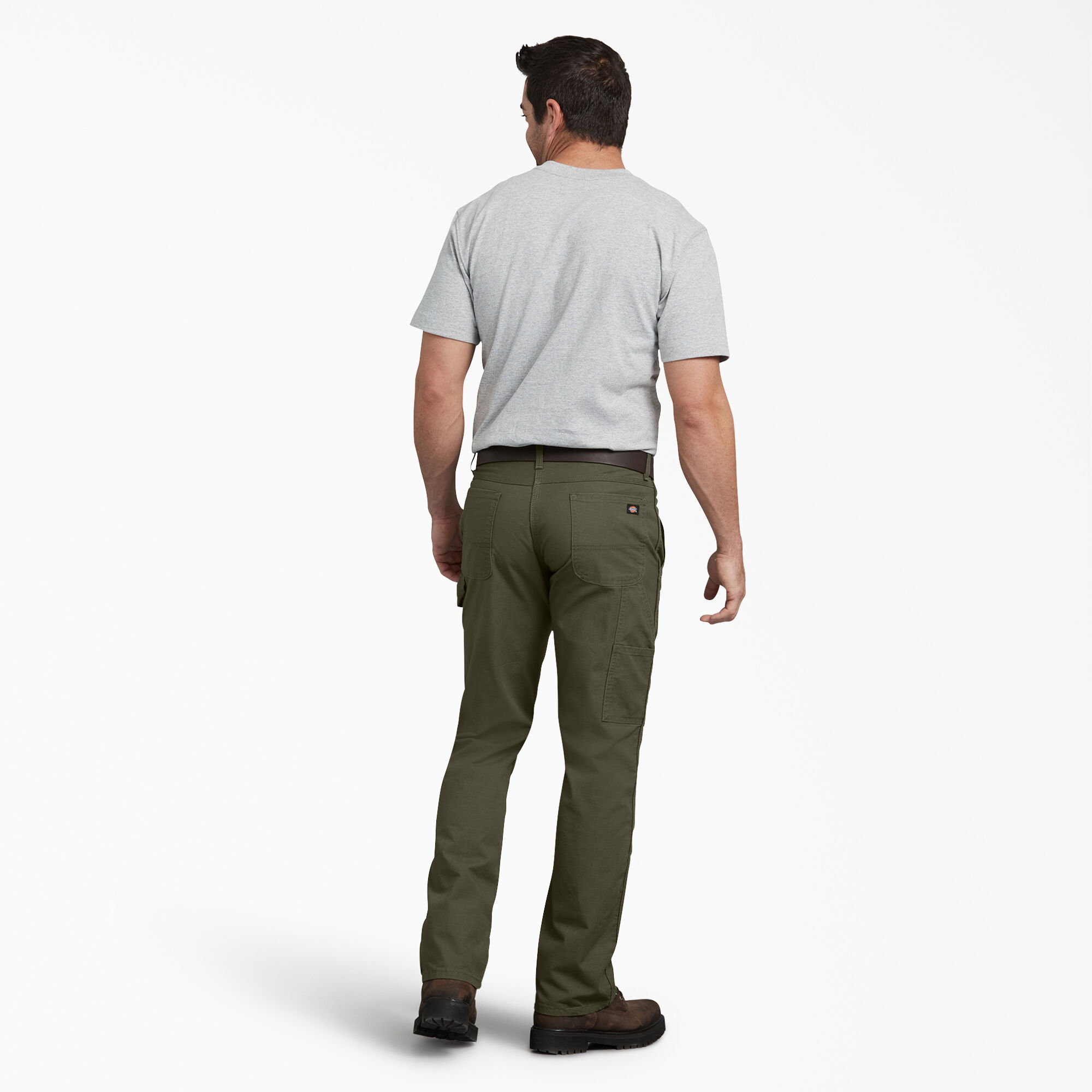 FLEX Regular Fit Ripstop Carpenter Pants, Rinsed Moss Green