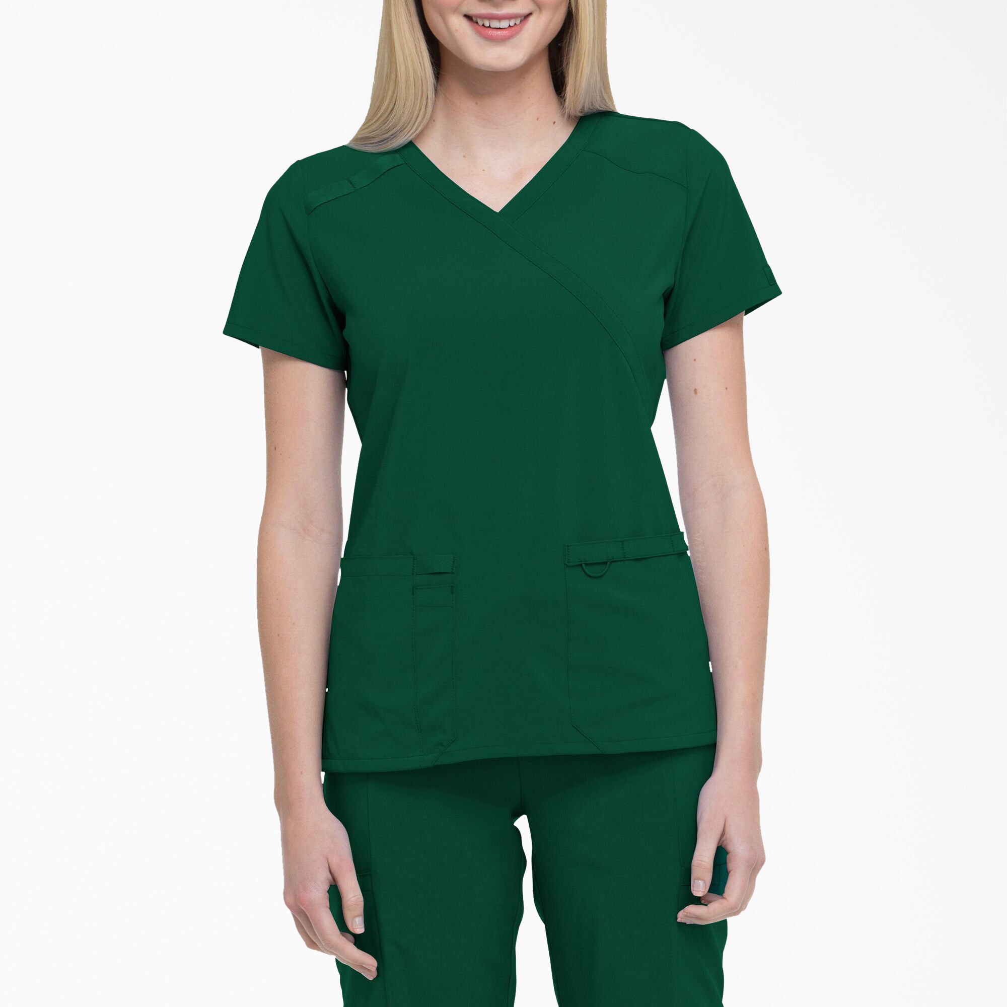 Women's EDS Essentials Mock Wrap Scrub Top