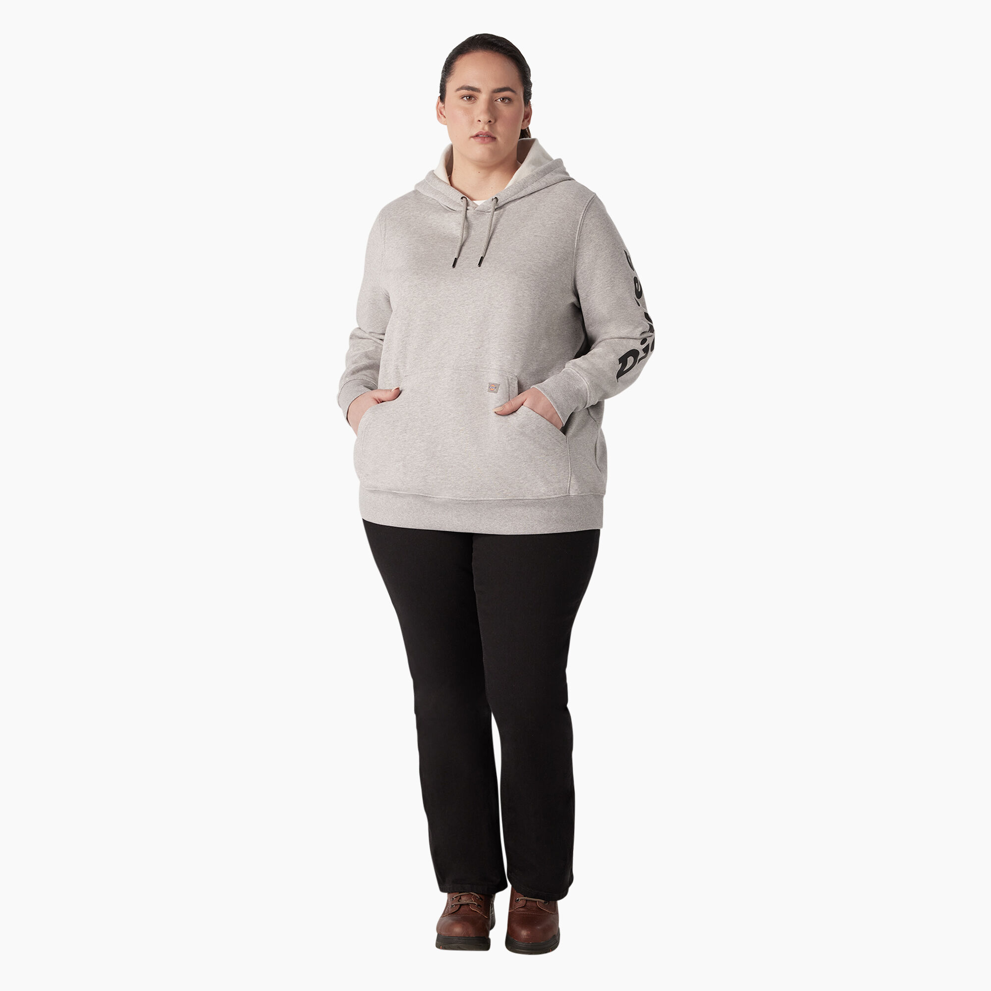 Women's Plus Heavyweight Logo Sleeve Pullover