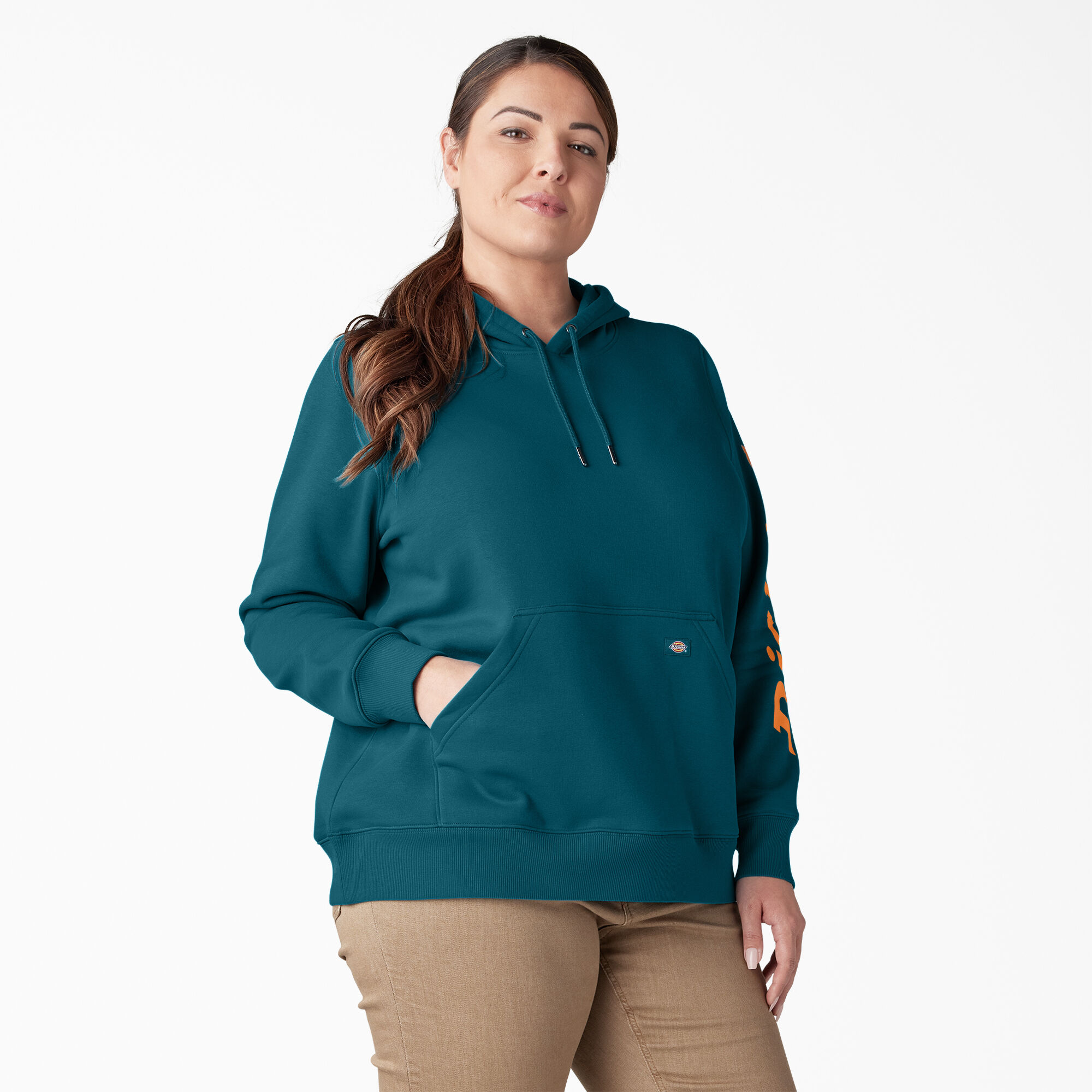 Women's Plus Heavyweight Logo Sleeve Pullover