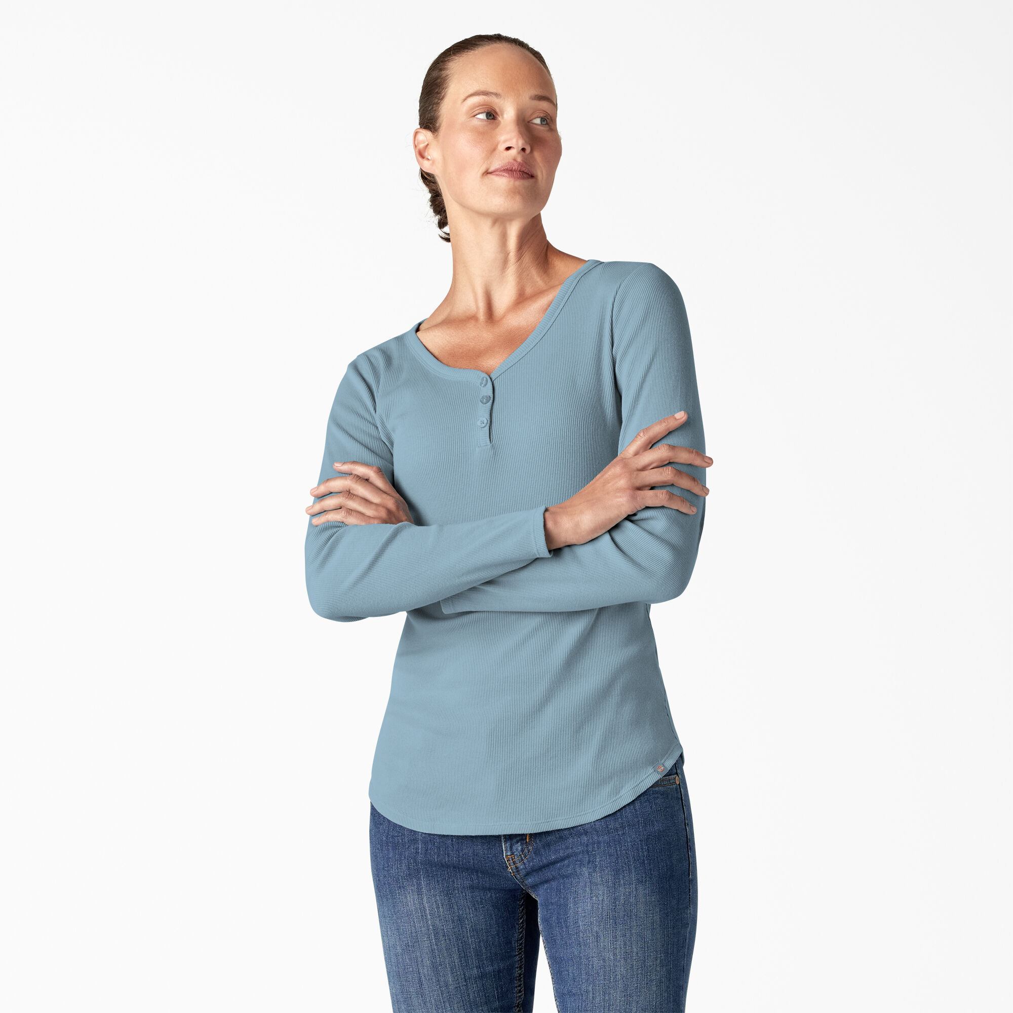 Women's Henley Long Sleeve Shirt