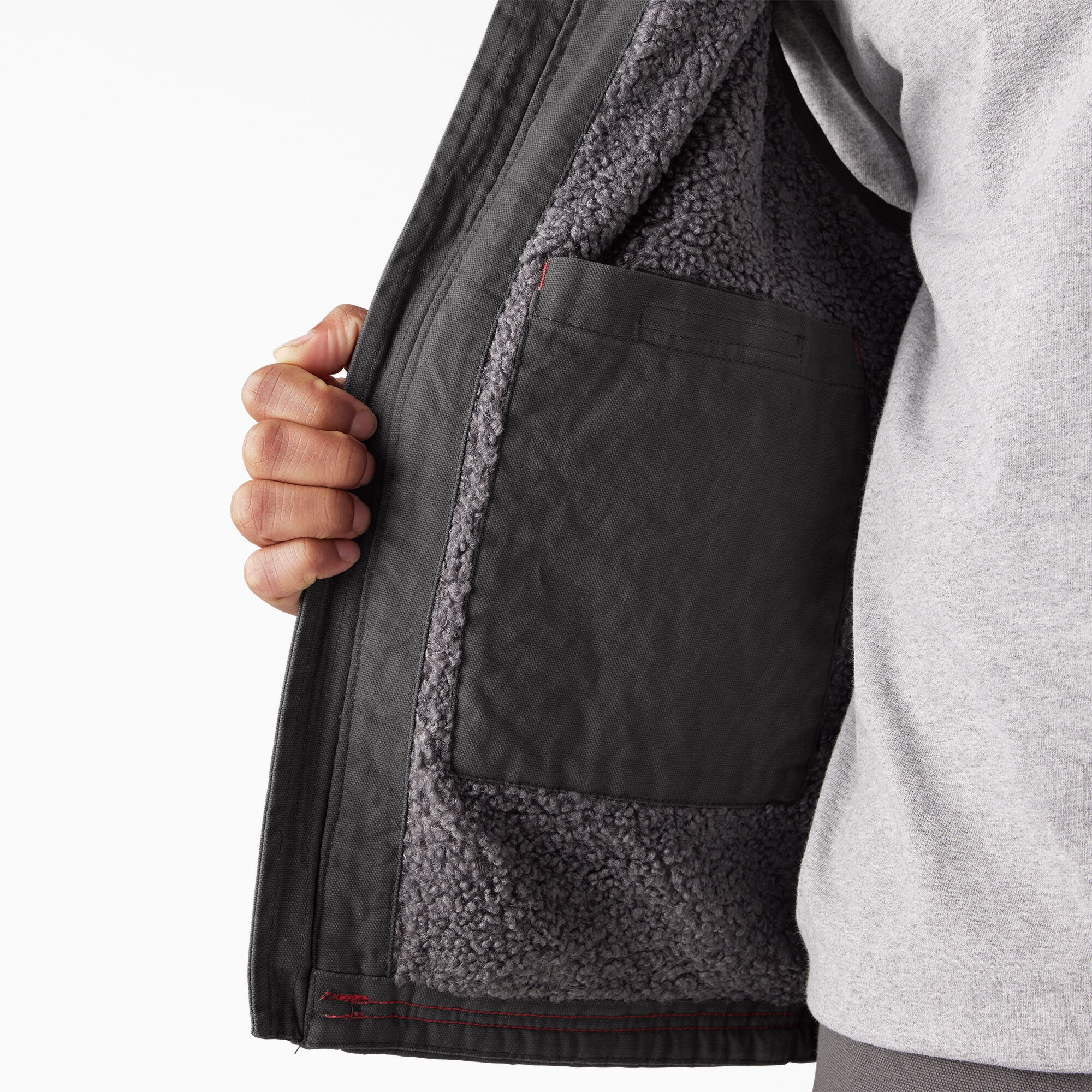 Duck Canvas High Pile Fleece Lined Vest