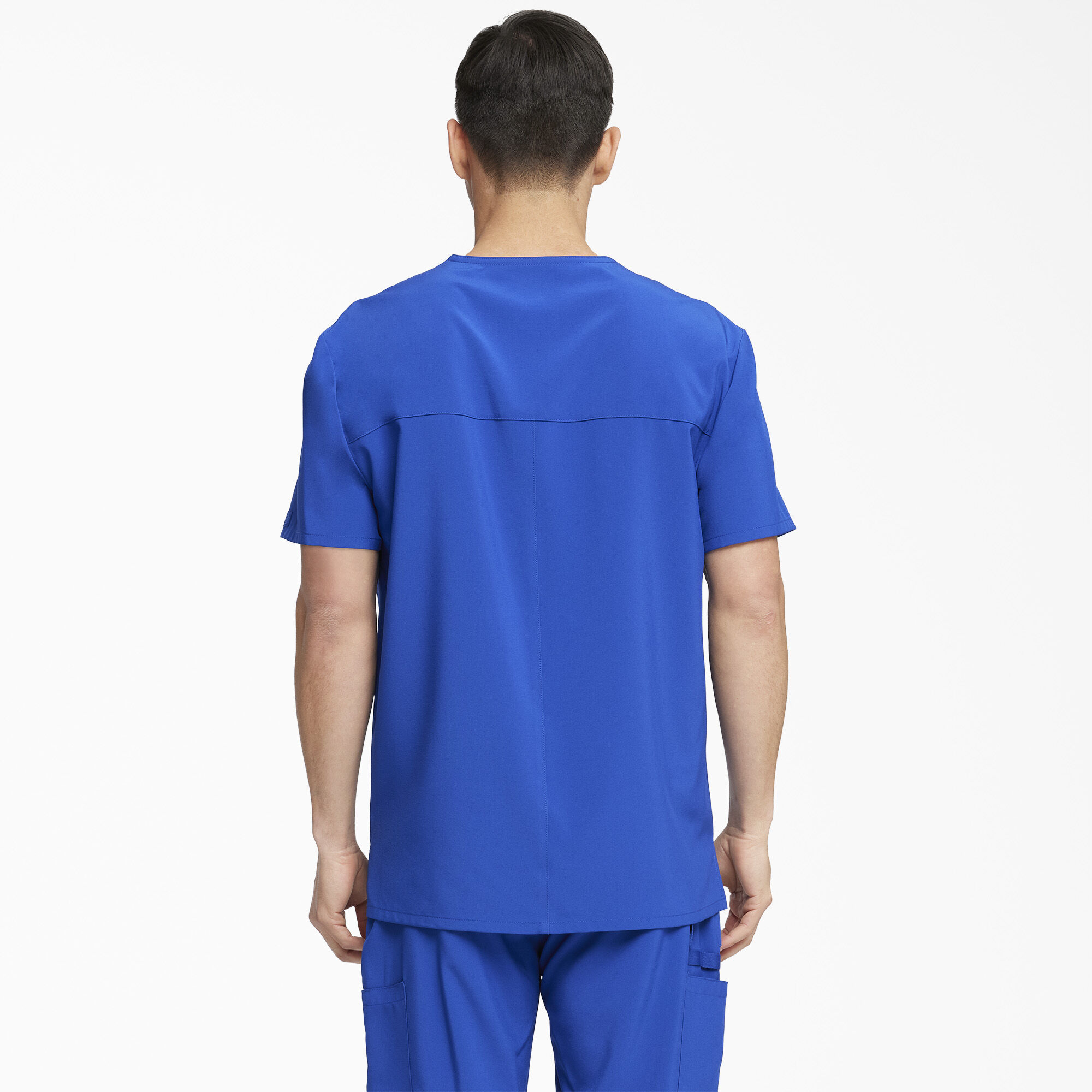Men's EDS Essentials V-Neck Scrub Top with Patch Pockets