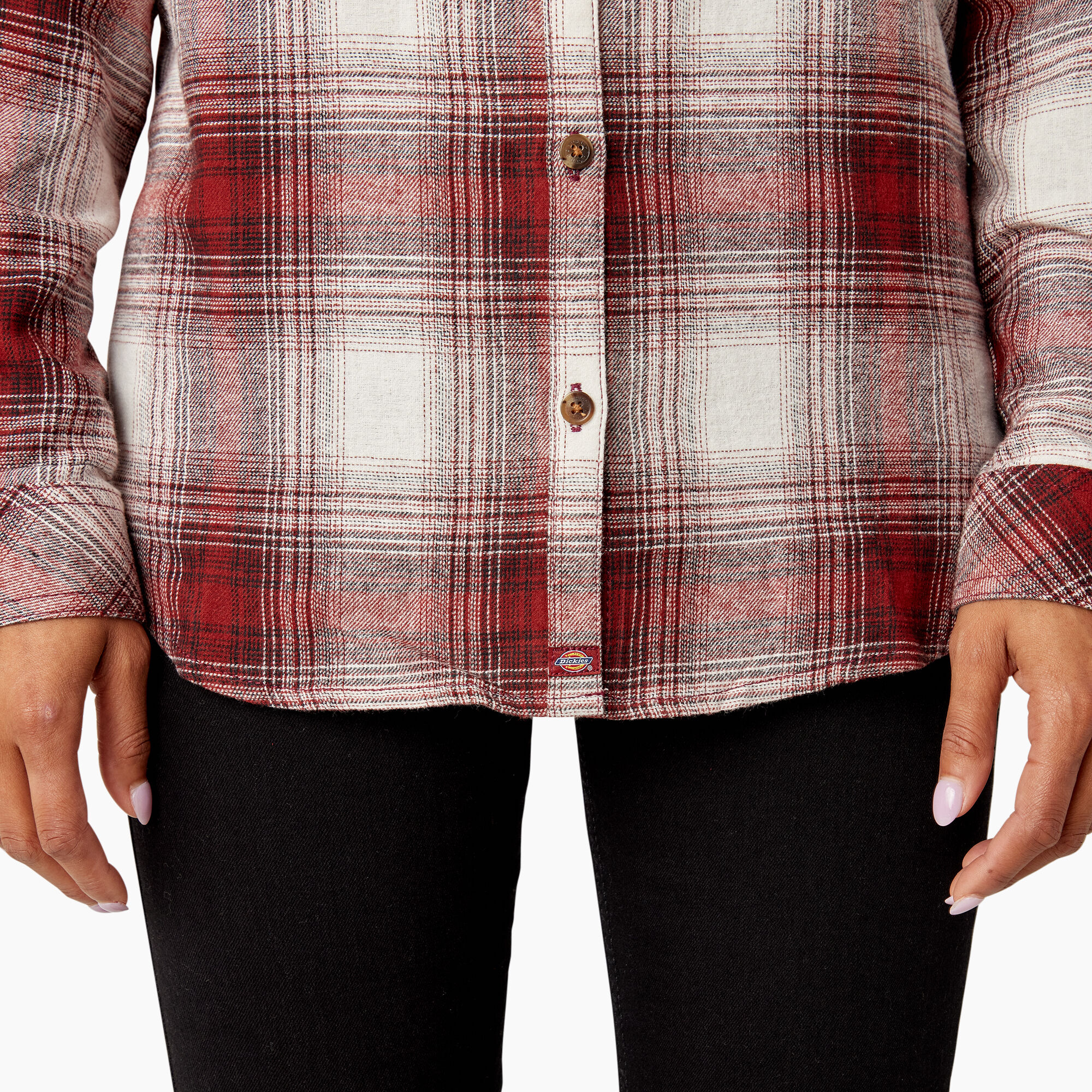 Women's Plaid Flannel Long Sleeve Shirt