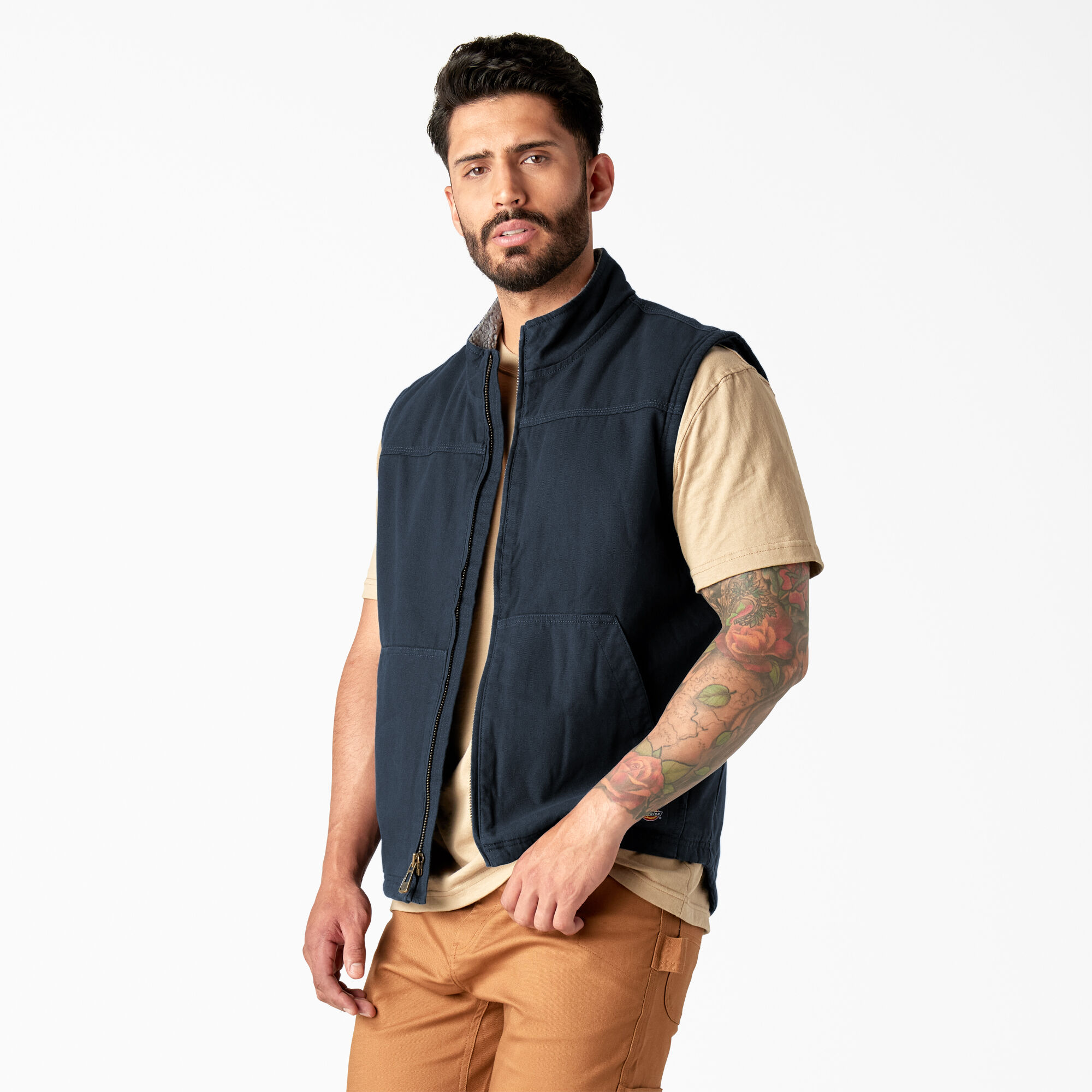 Duck Canvas High Pile Fleece Lined Vest